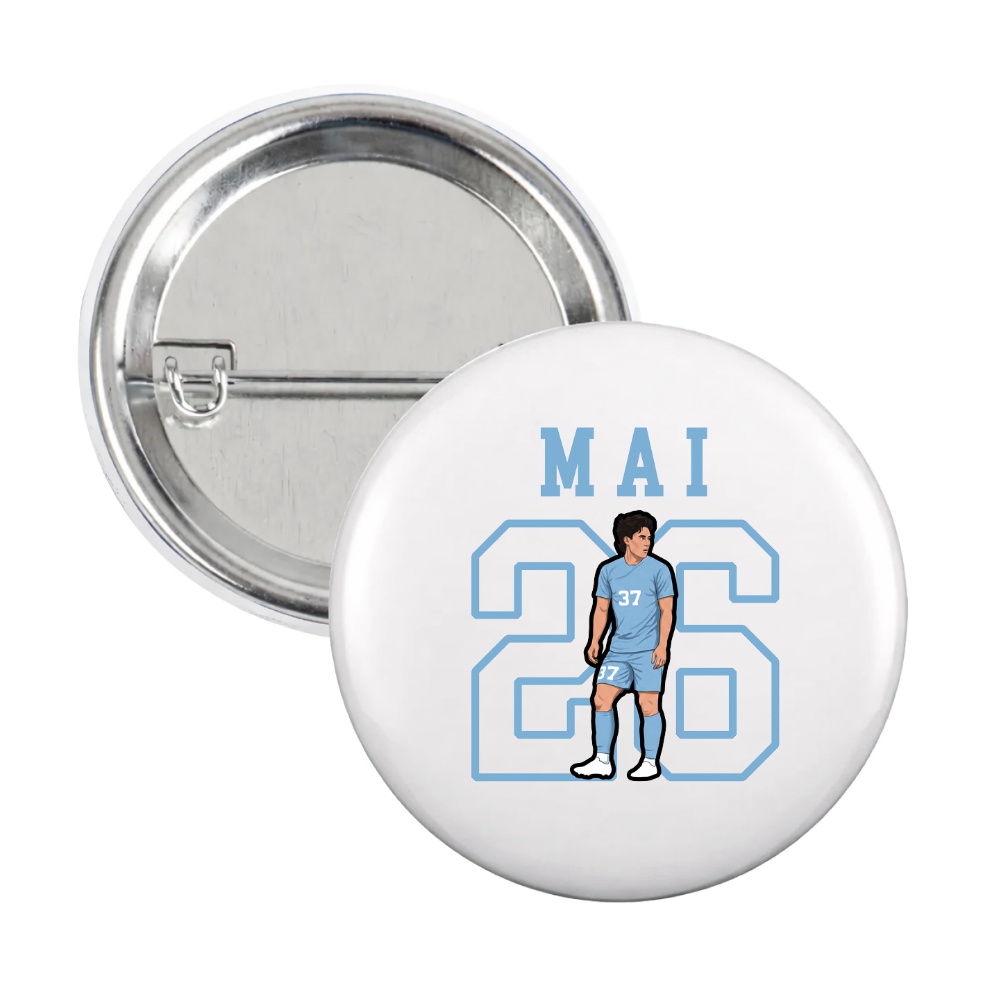Game Day Button — Shirsey in White