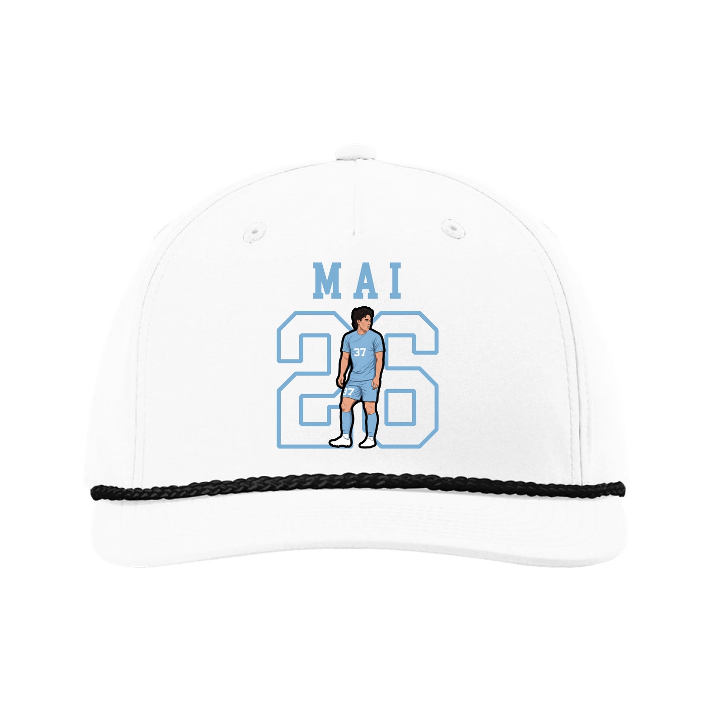 Five-Panel Classic Rope Cap — Shirsey in White