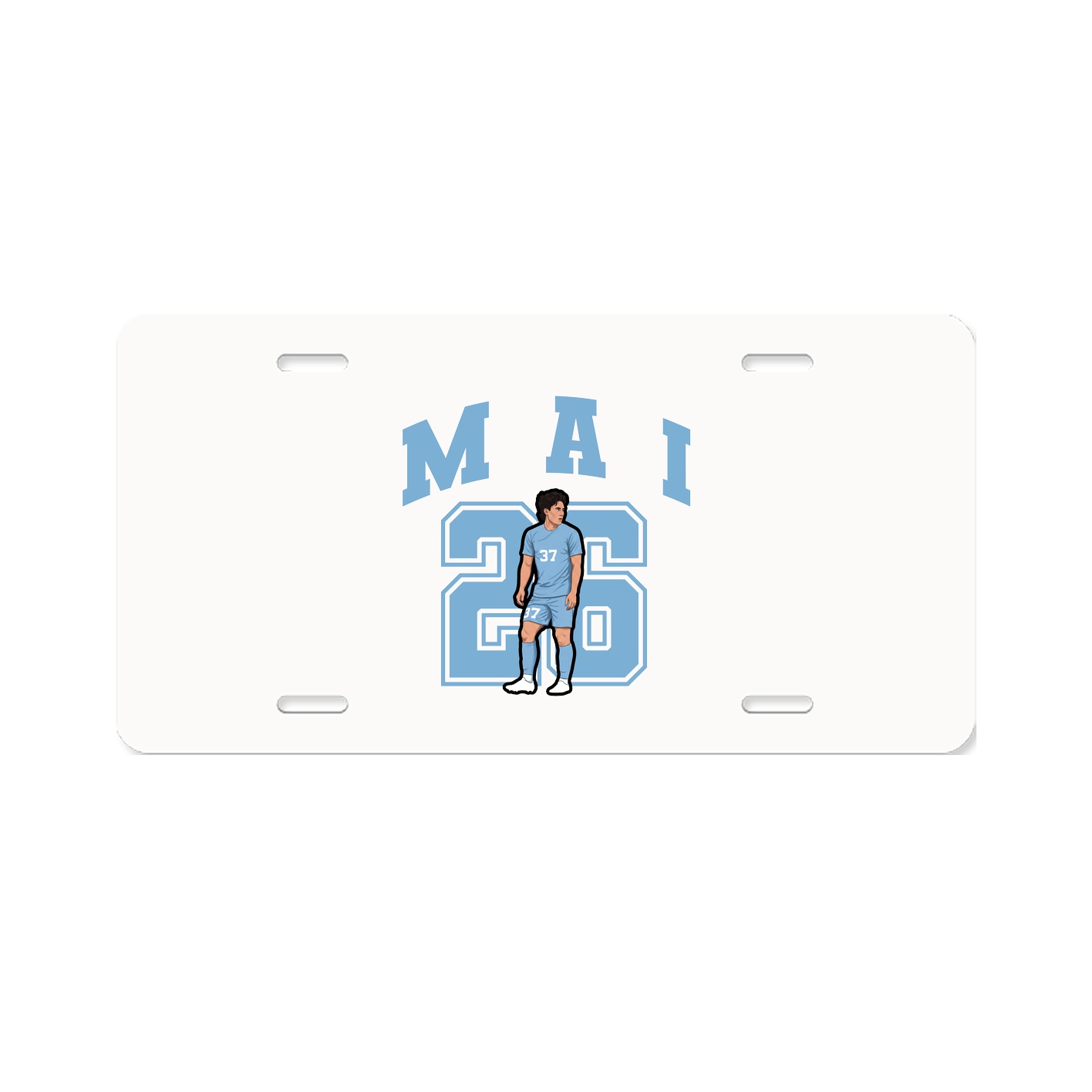 License Plate — Number in Classic