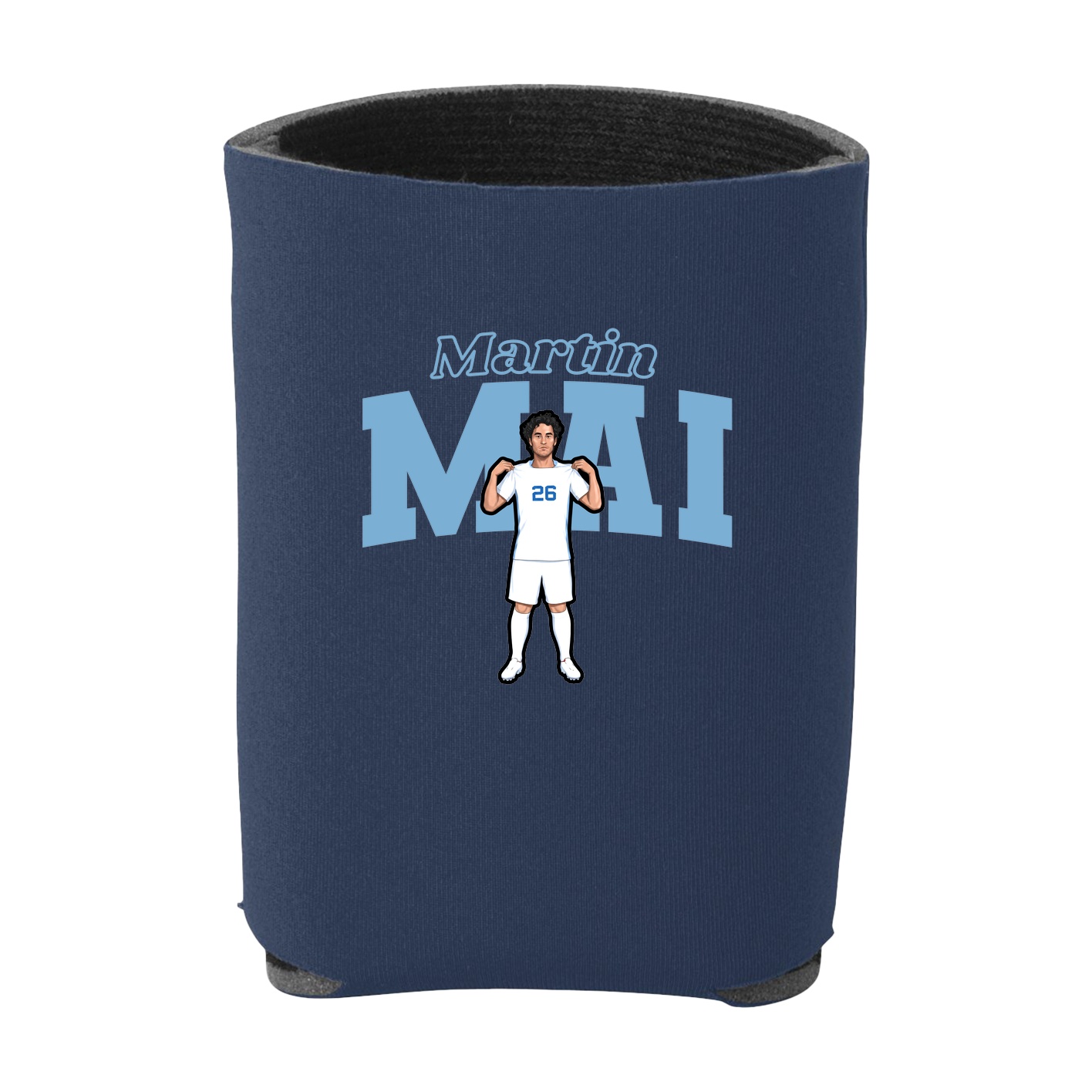 Can Holder — Name Arch in Navy