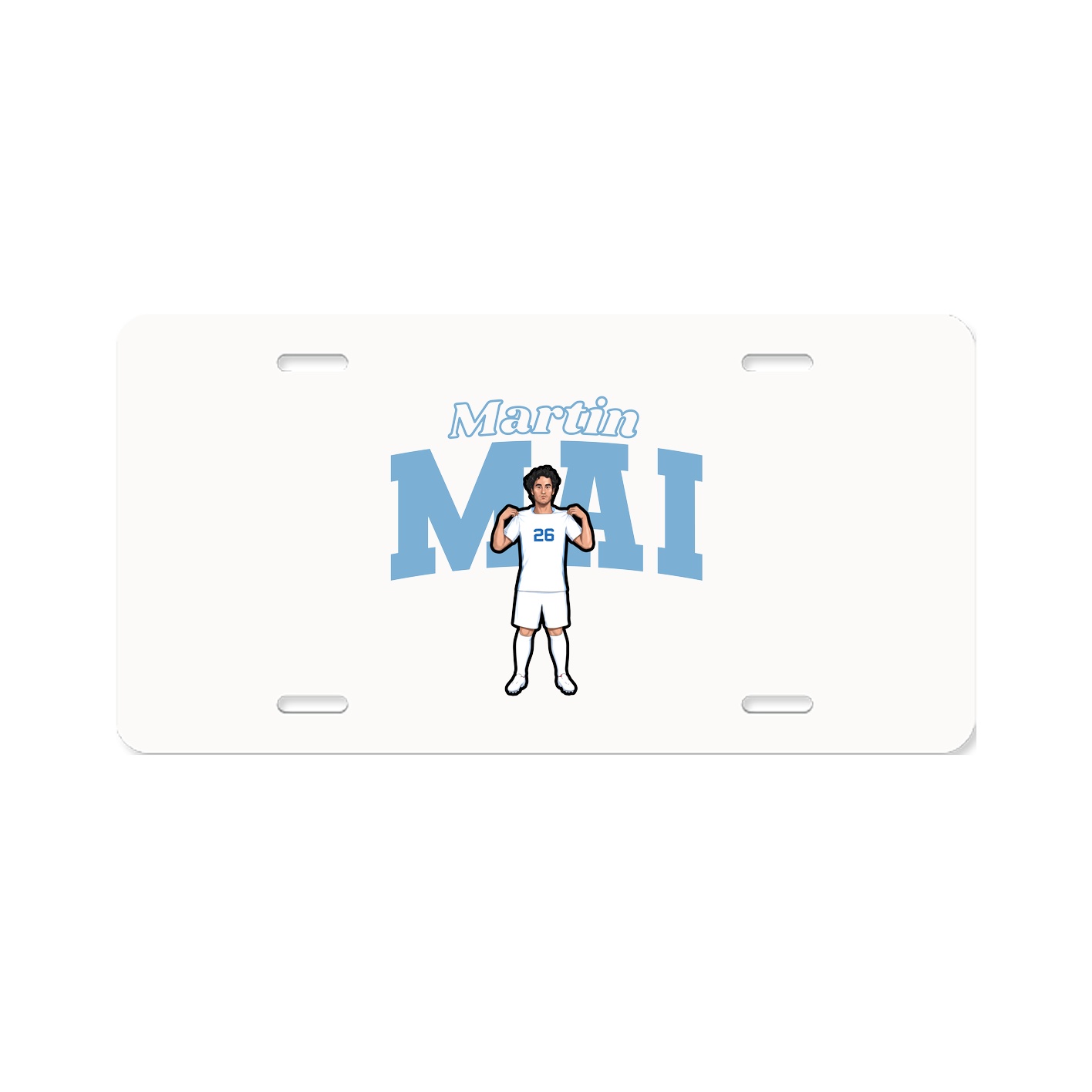 License Plate — Name Arch in Classic