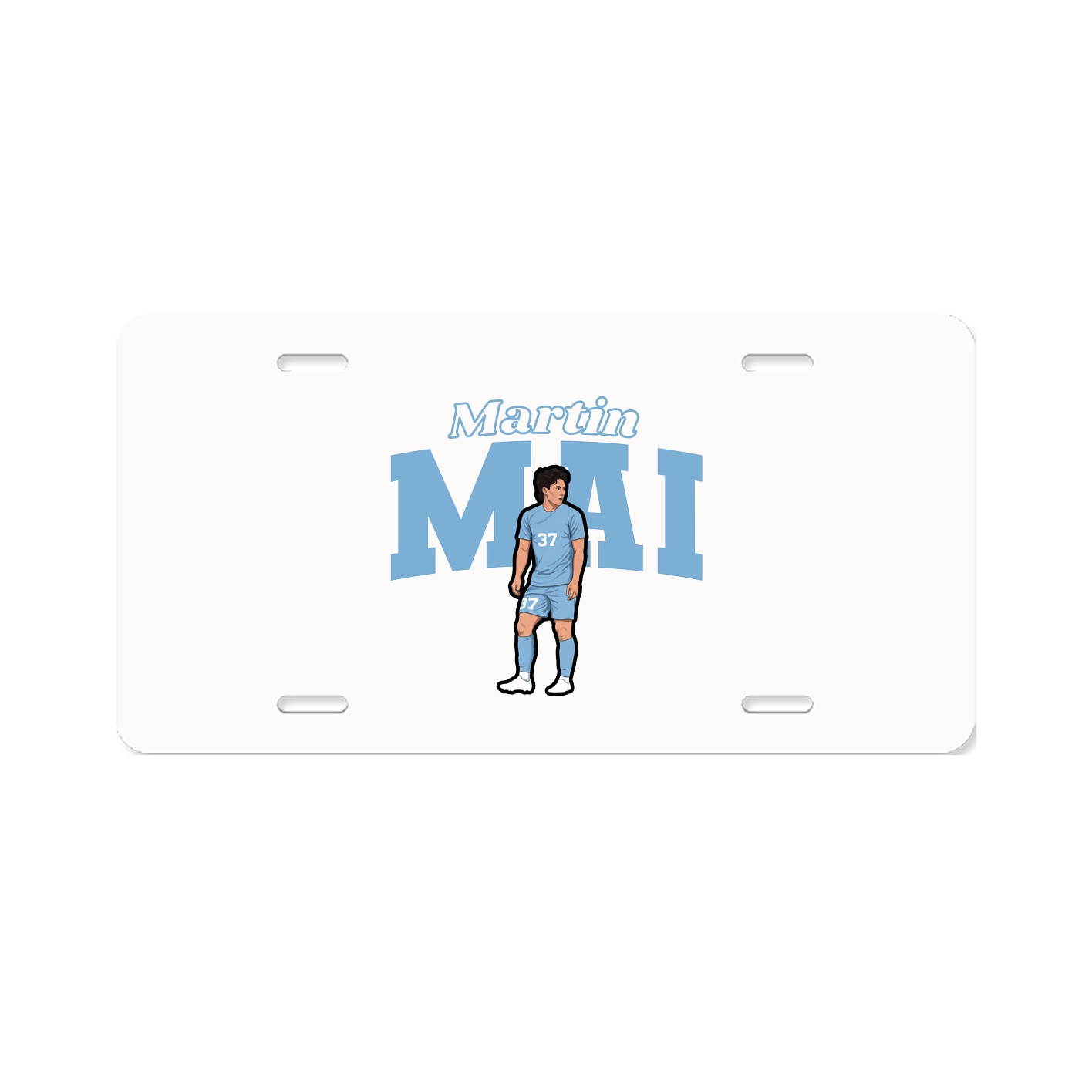 License Plate — Name Arch in Classic