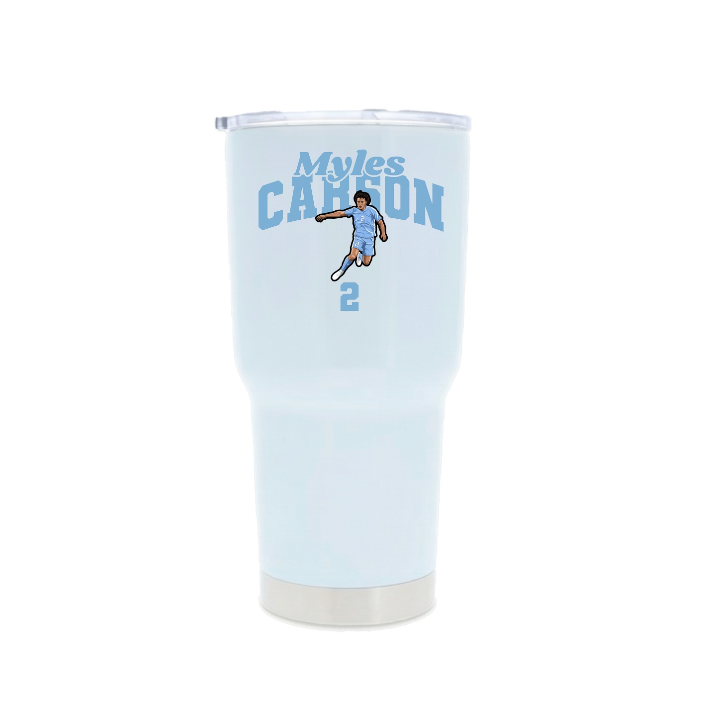 30oz Stainless Steel Tumbler — Signature Arch in White