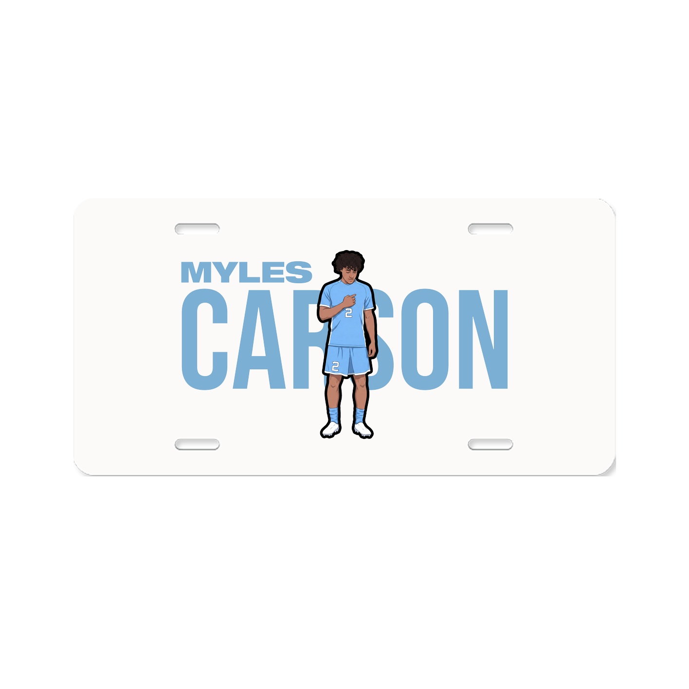 License Plate — Player Name in Classic