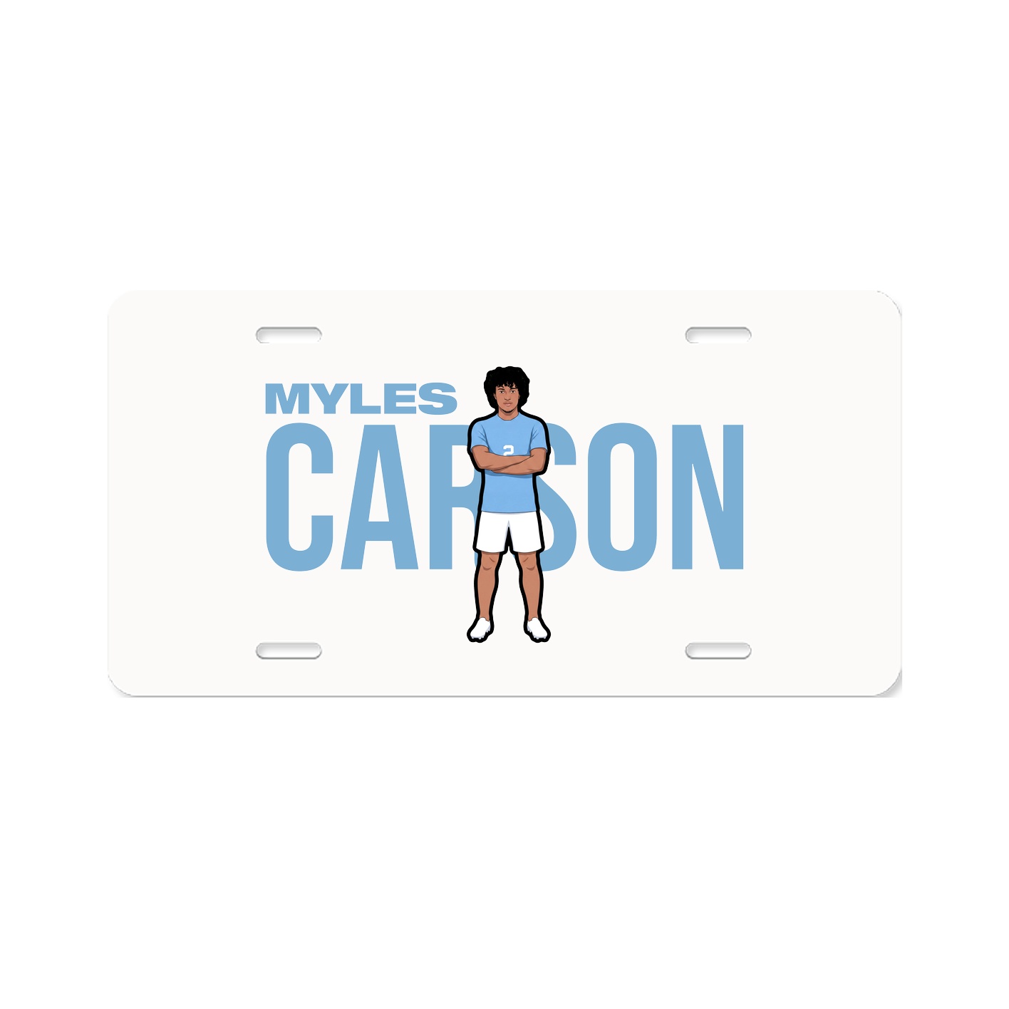 License Plate — Player Name in Classic
