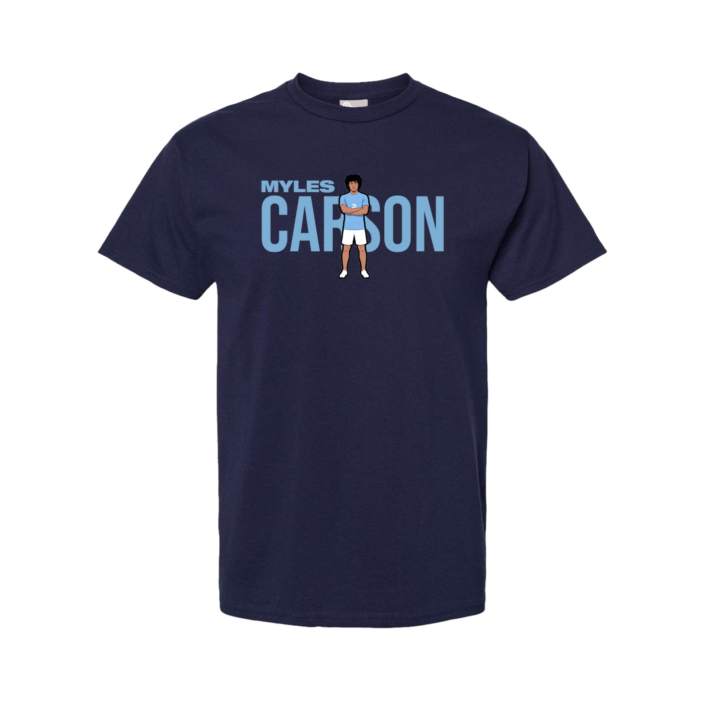 Youth Tee — Player Name in Navy
