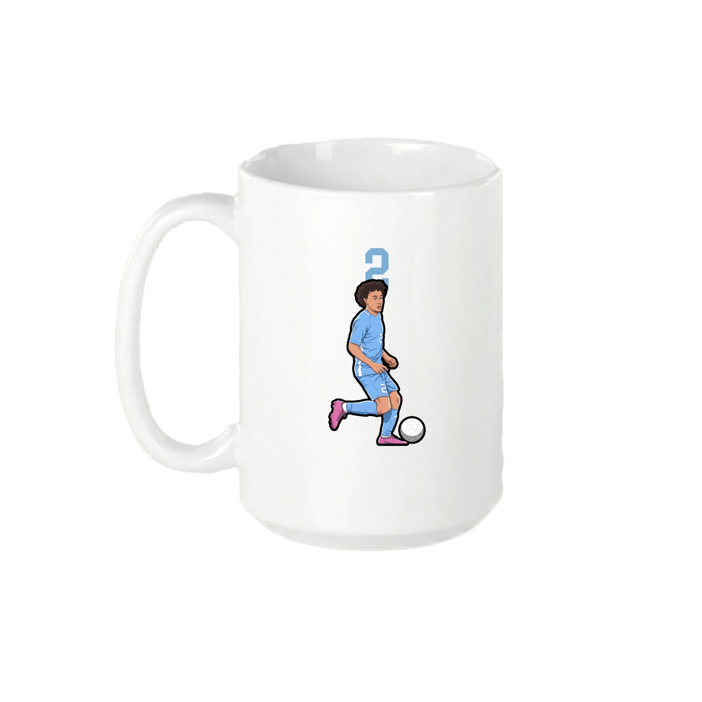 15oz Coffee Mug — Number Top in White
