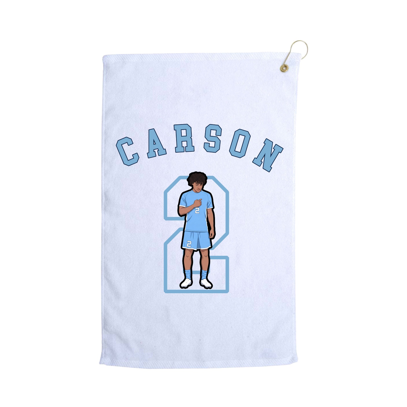 Golf Towel — Shirsey Arch in White