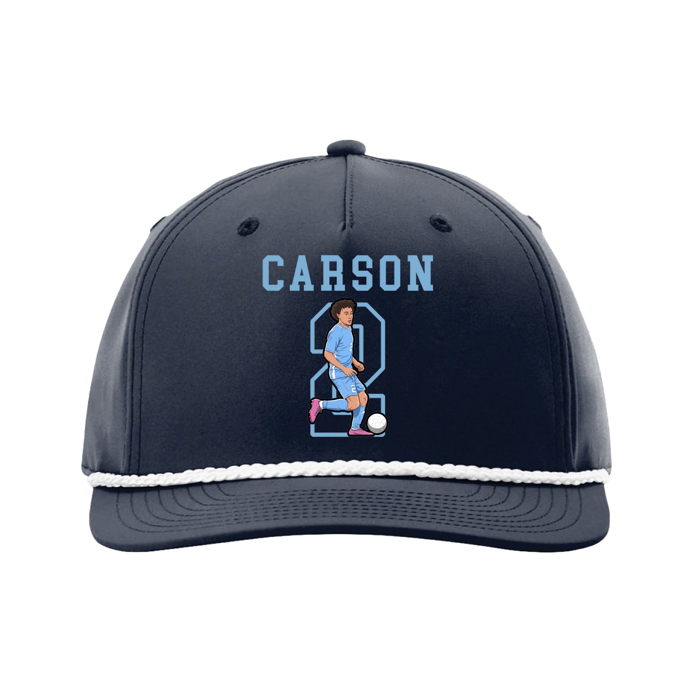 Five-Panel Classic Rope Cap — Shirsey in Navy