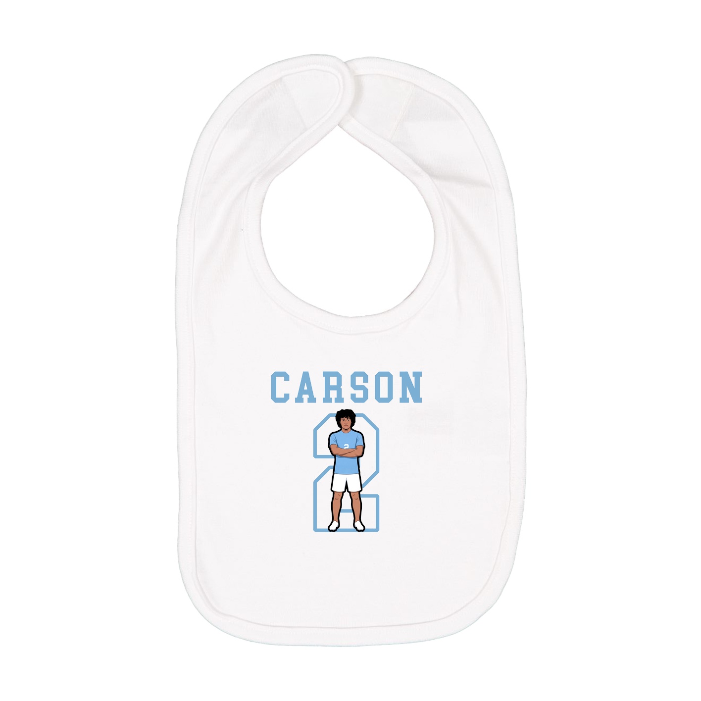 Infant Bib — Shirsey in White