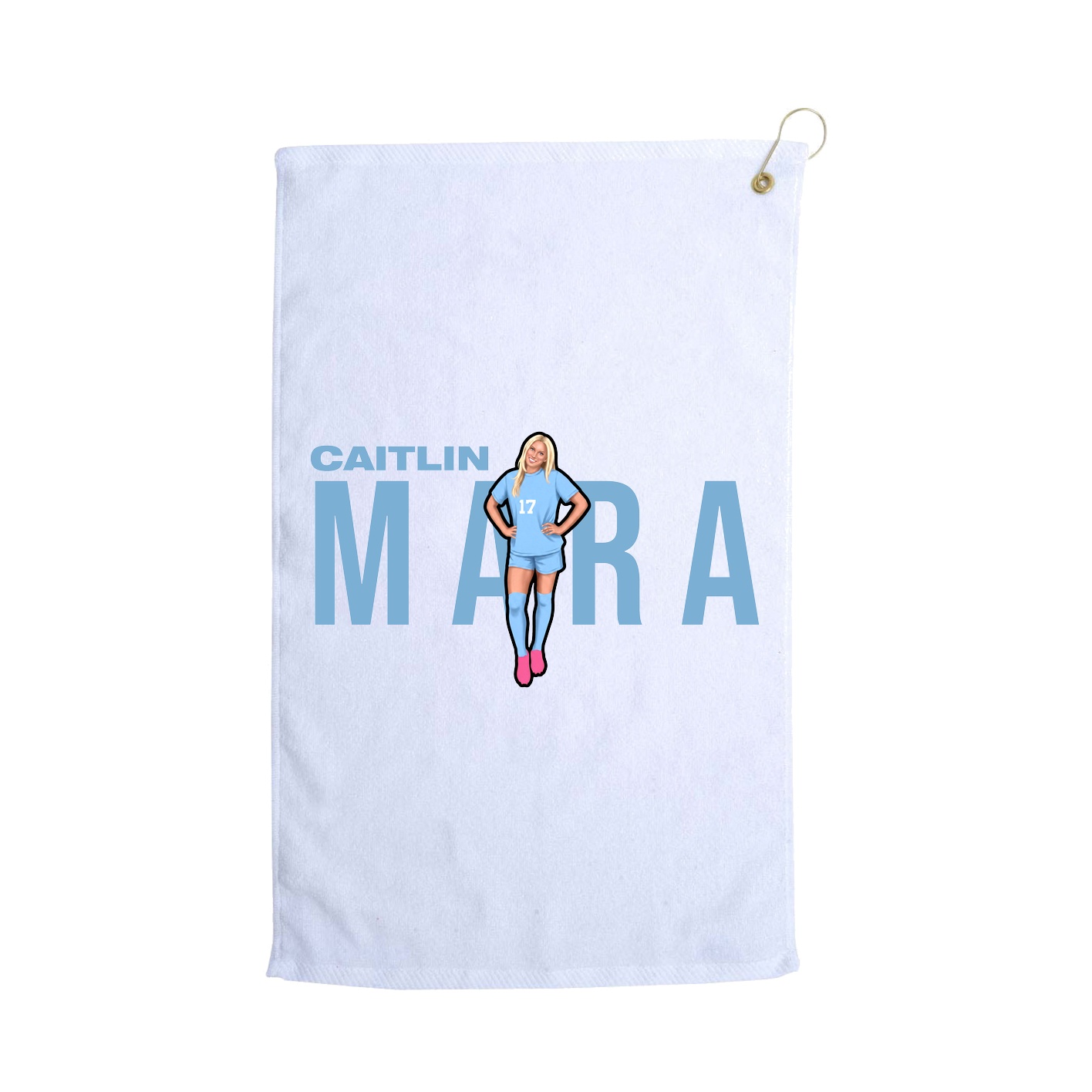 Golf Towel — Player Name in White