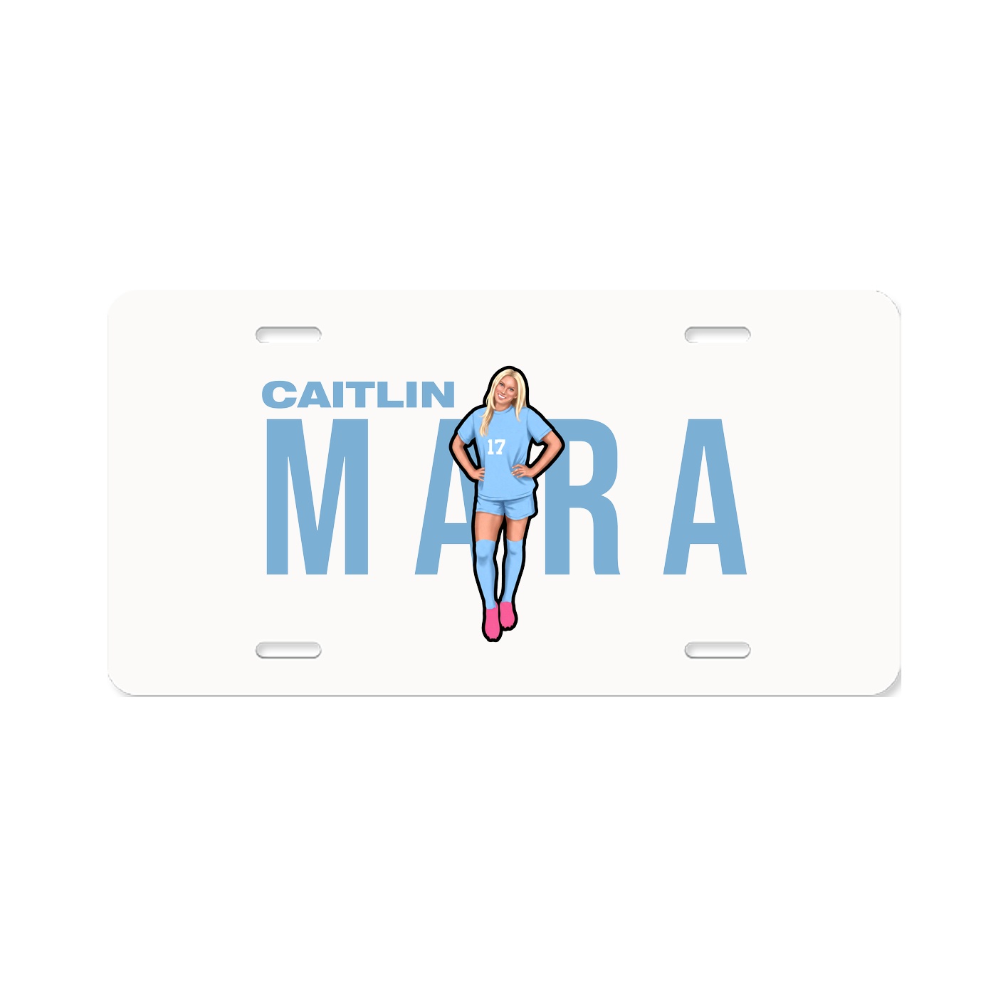 License Plate — Player Name in Classic