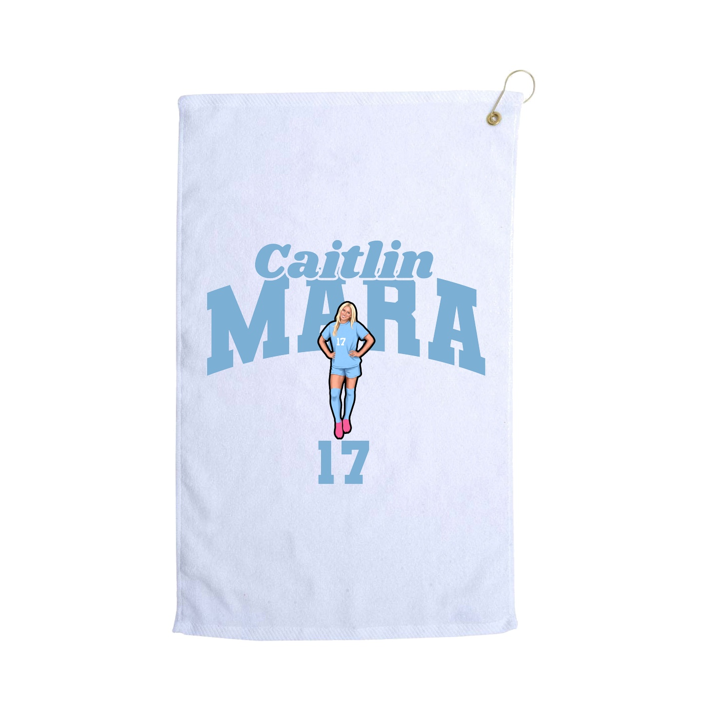 Golf Towel — Signature Arch in White