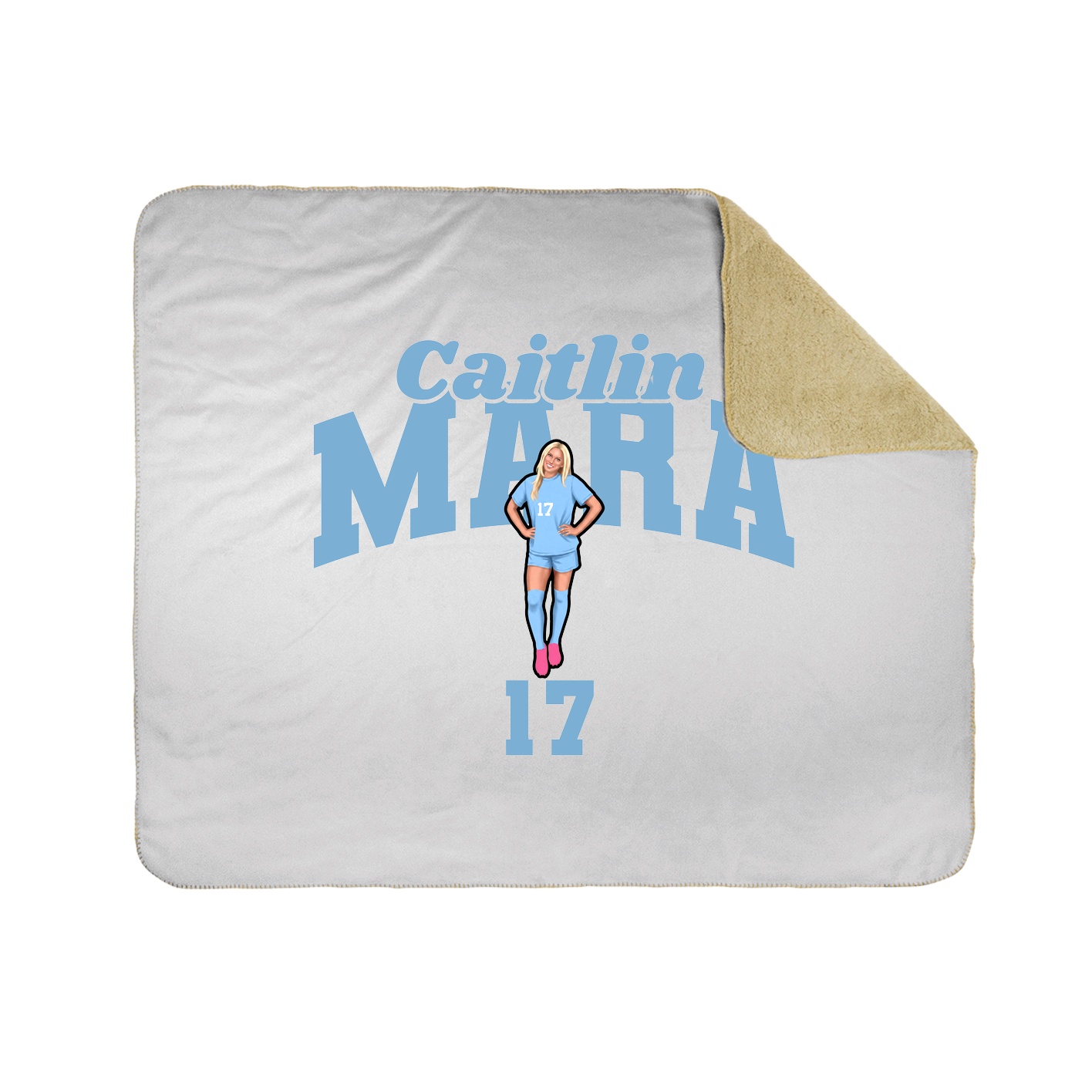 Throw Blanket — Signature Arch in White