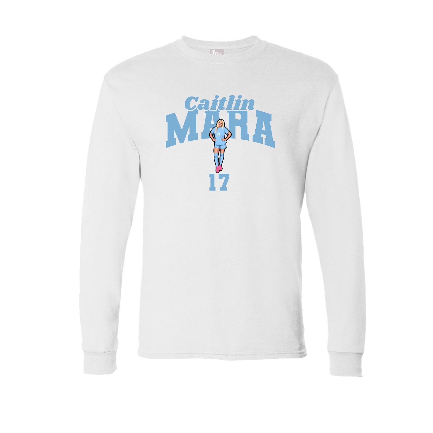 Long Sleeve Tee — Signature Arch in White