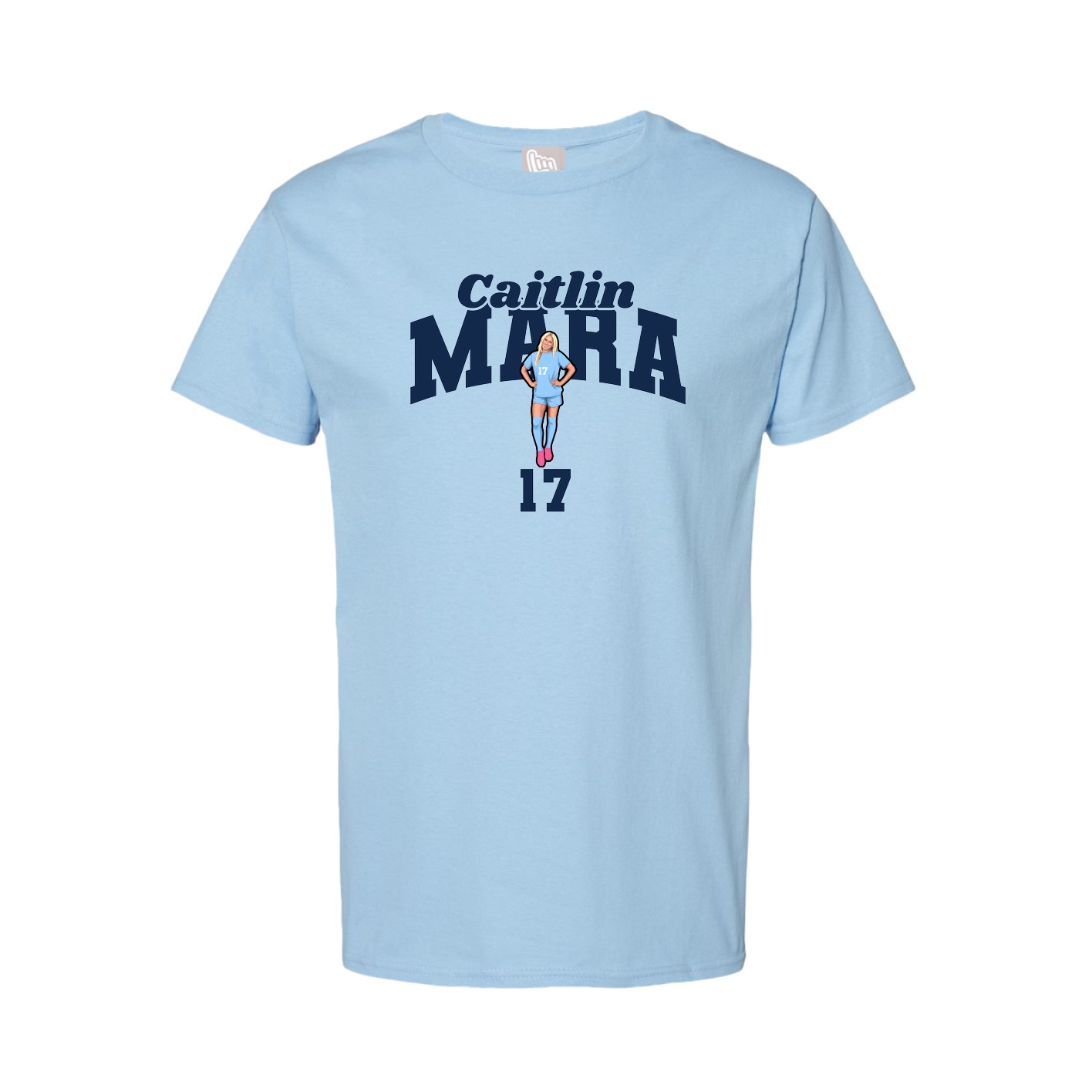 Youth Tee — Signature Arch in Light Blue