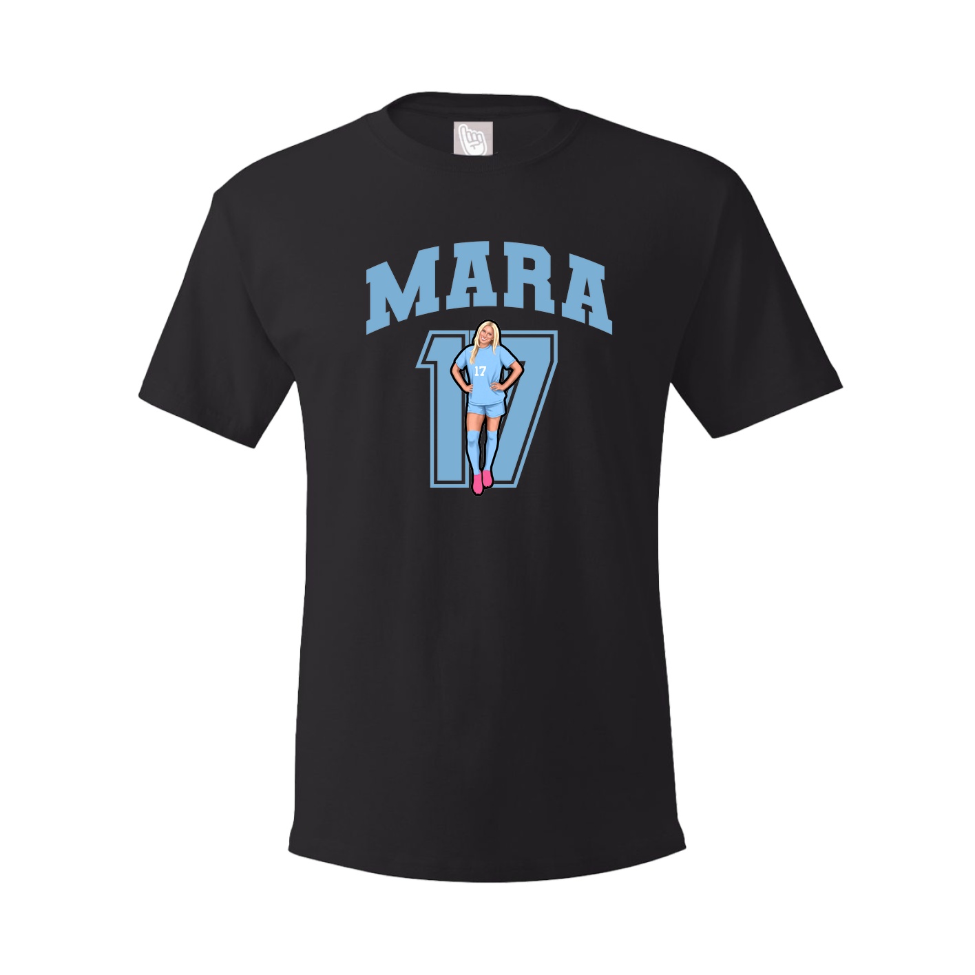 Youth Tee — Number in Black