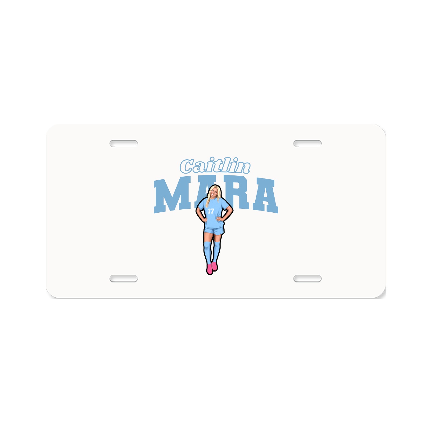 License Plate — Name Arch in Classic