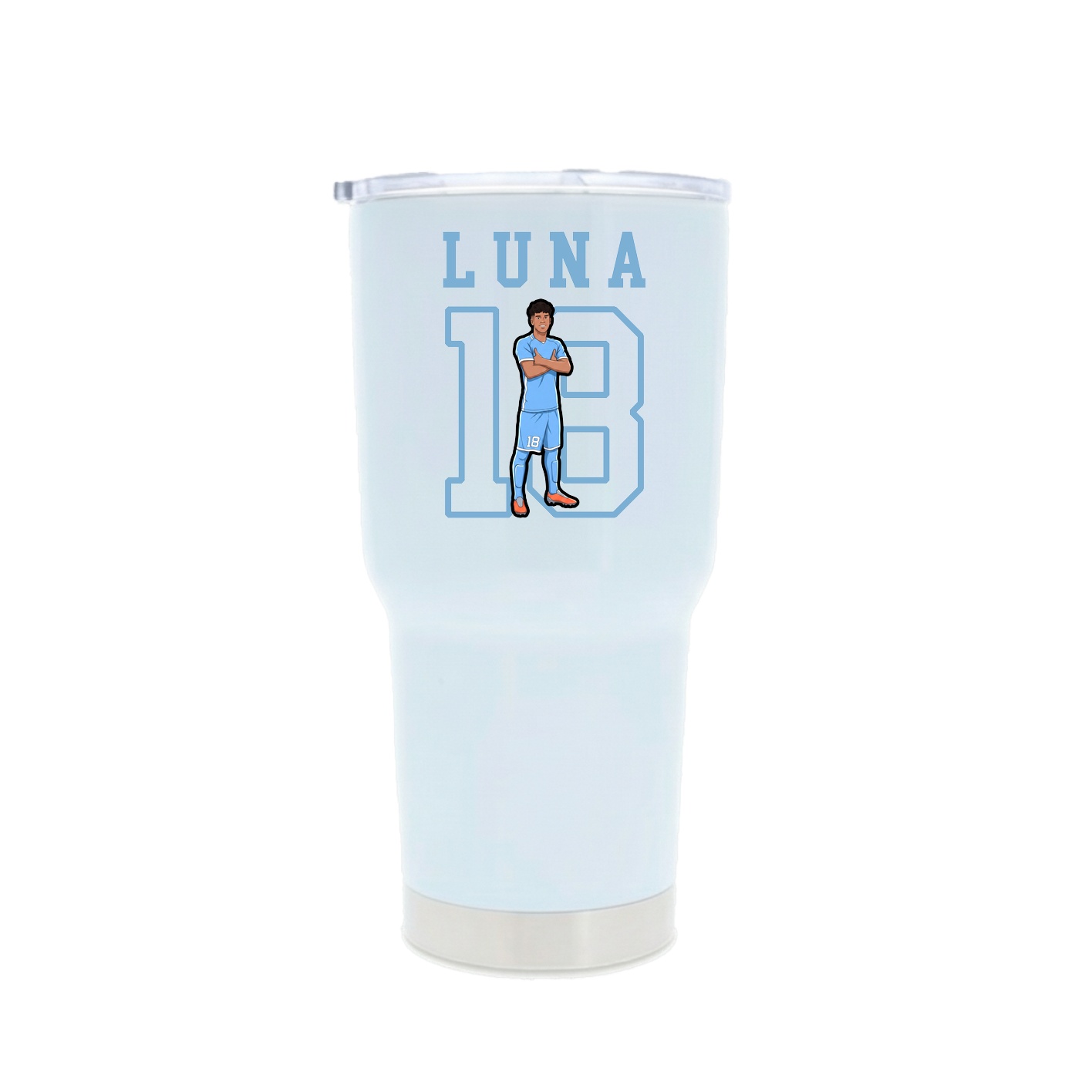 30oz Stainless Steel Tumbler — Shirsey in White