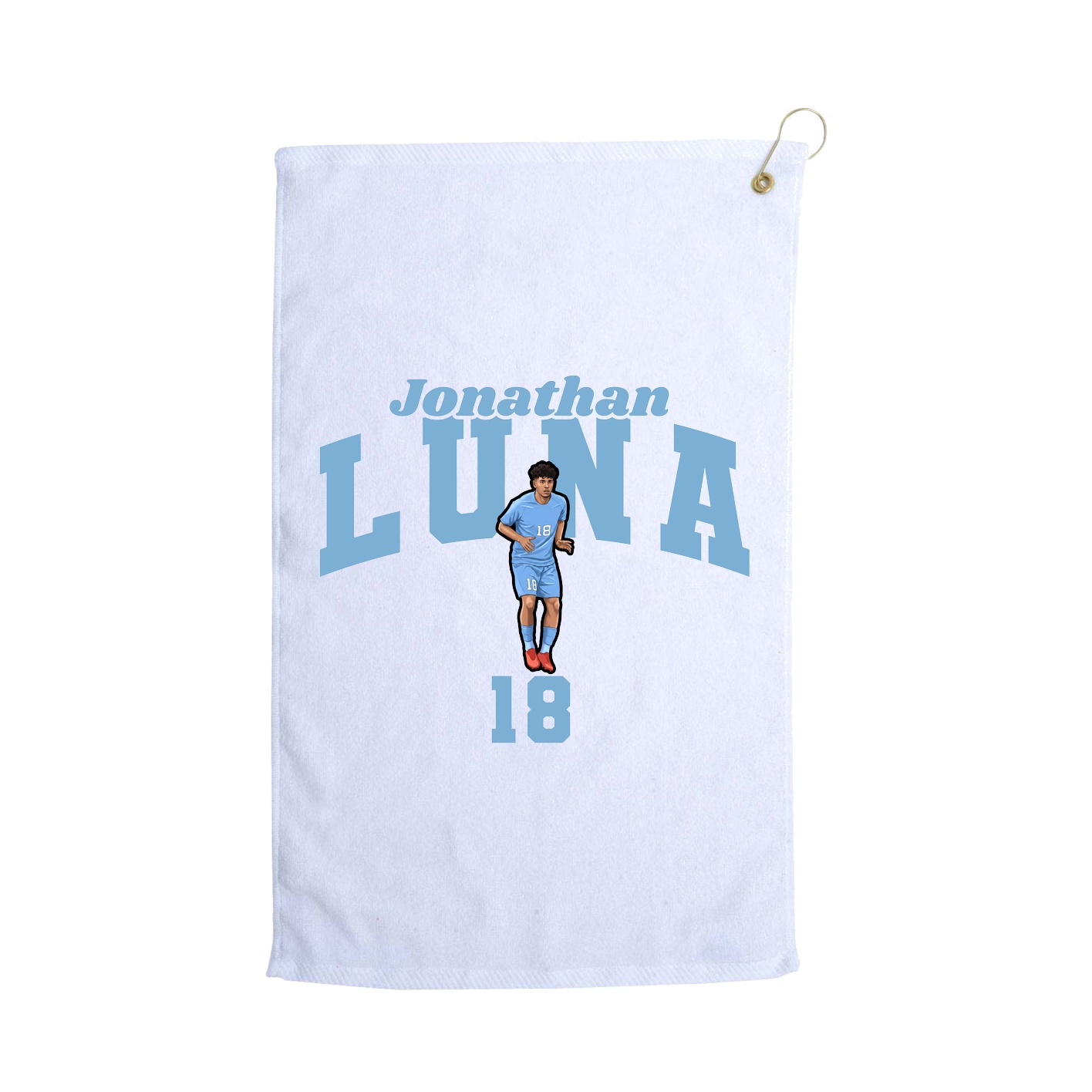 Golf Towel — Signature Arch in White