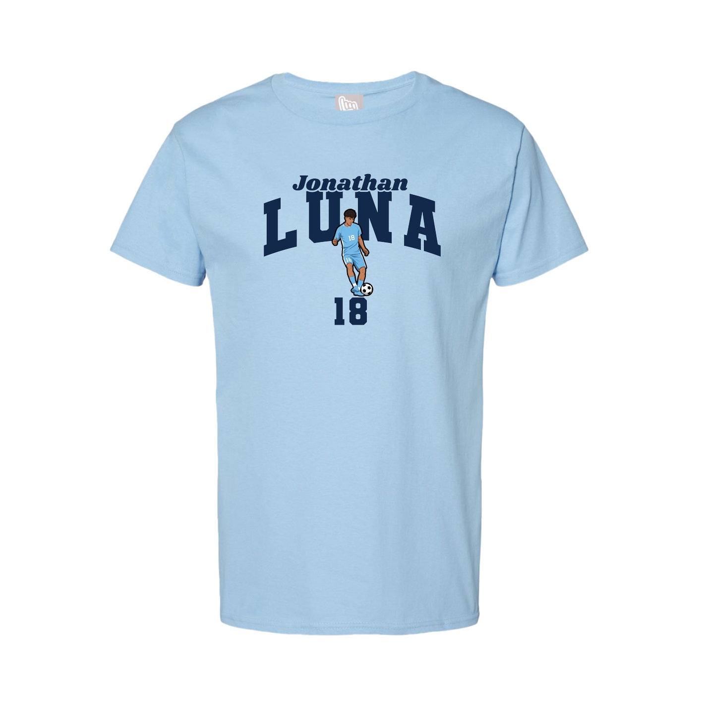 Tee — Signature Arch in Light Blue