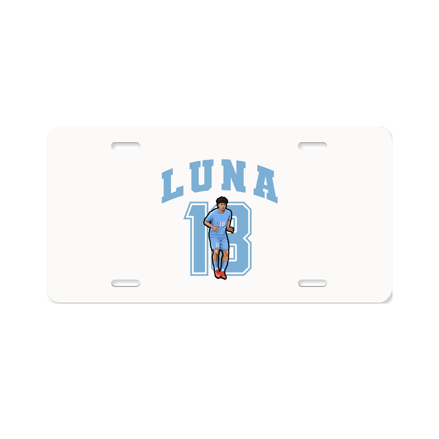 License Plate — Number in Classic