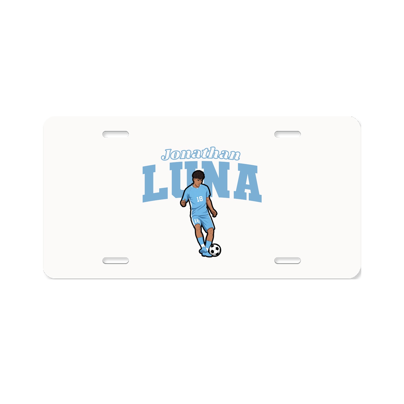 License Plate — Name Arch in Classic