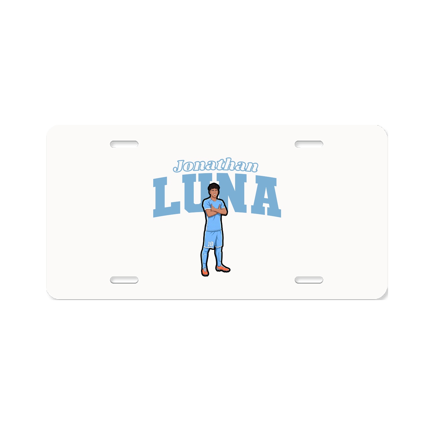 License Plate — Name Arch in Classic