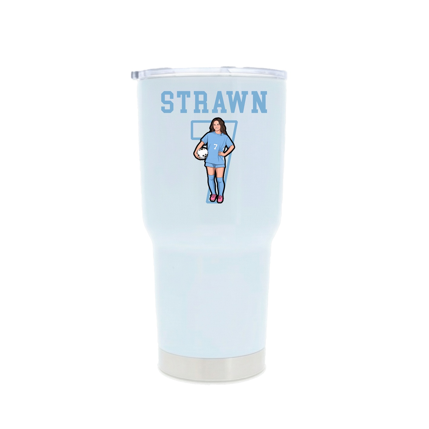 30oz Stainless Steel Tumbler — Shirsey in White