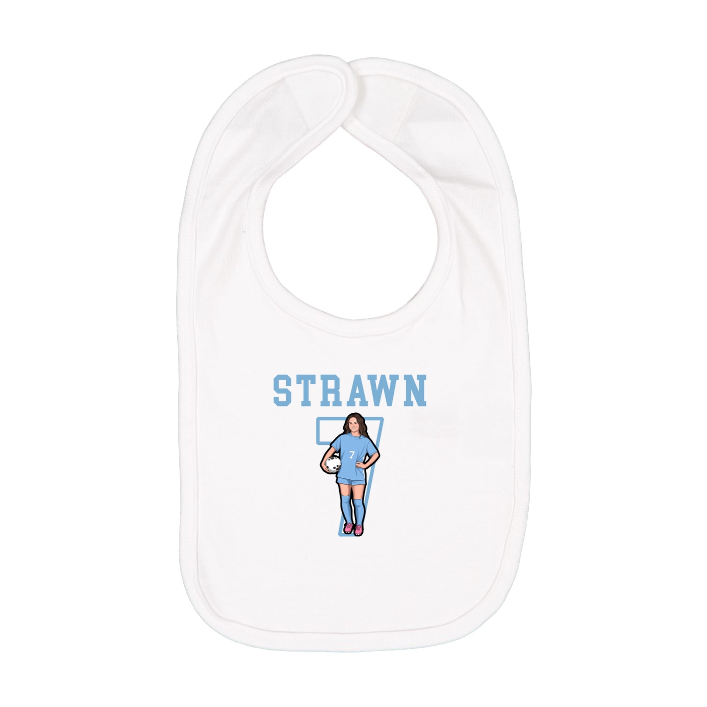 Infant Bib — Shirsey in White