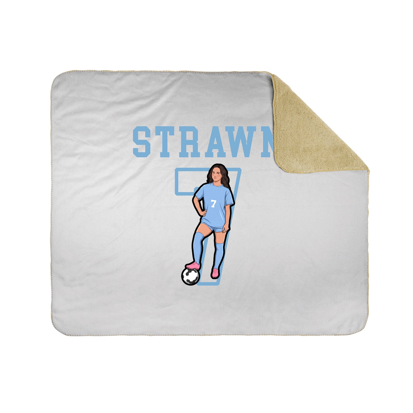 Throw Blanket — Shirsey in White