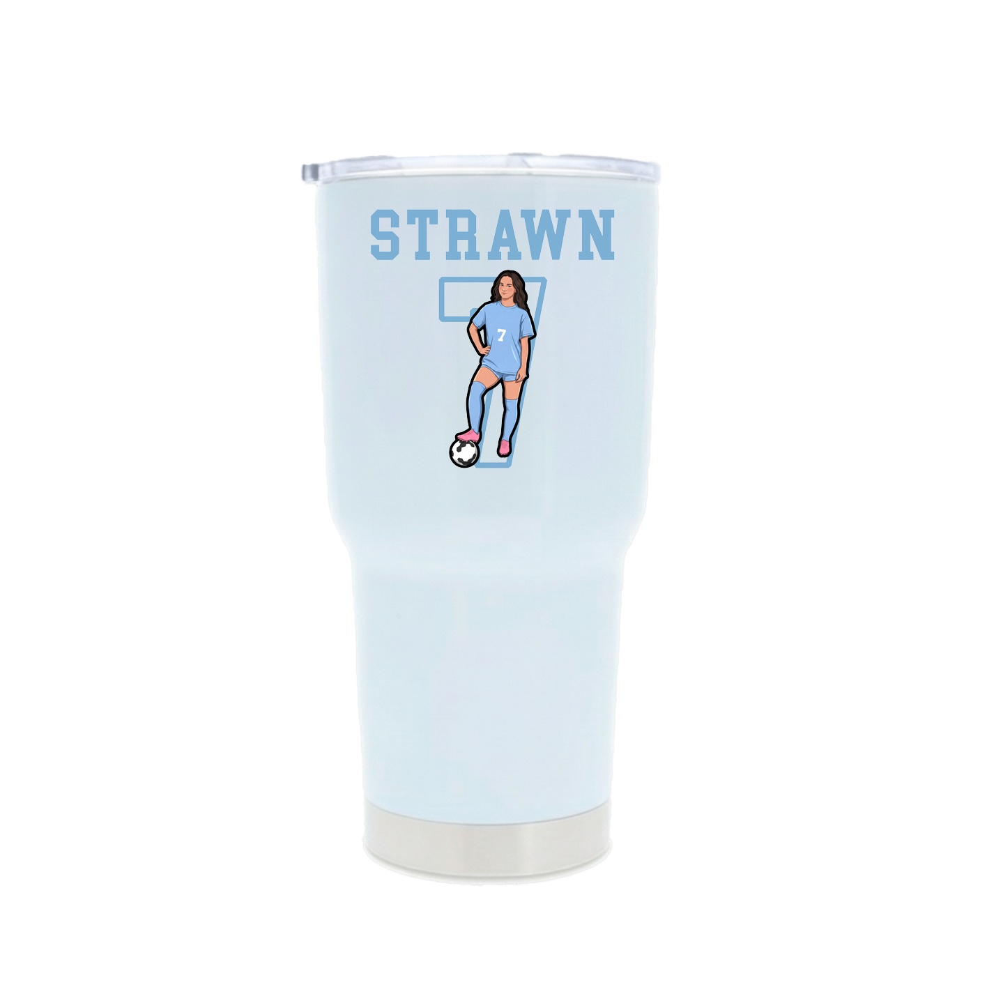30oz Stainless Steel Tumbler — Shirsey in White