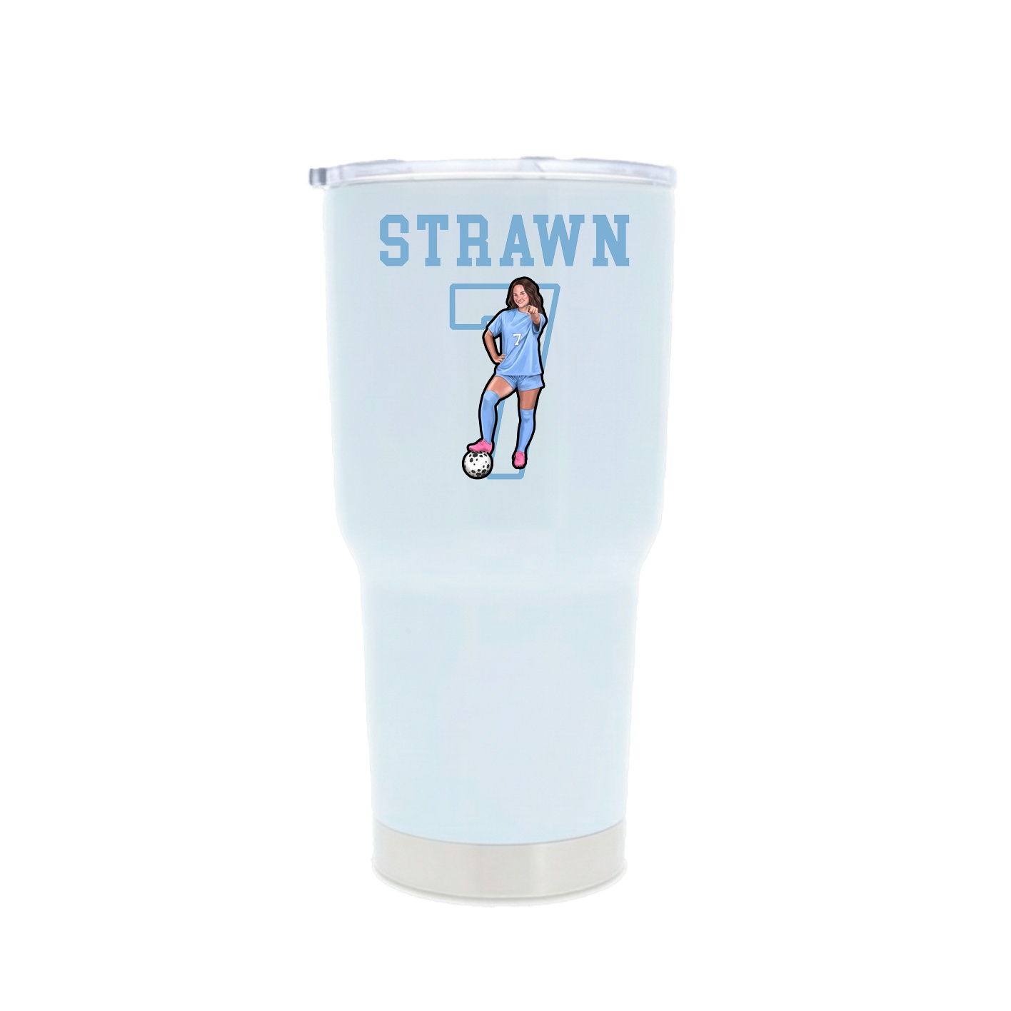 30oz Stainless Steel Tumbler — Shirsey in White