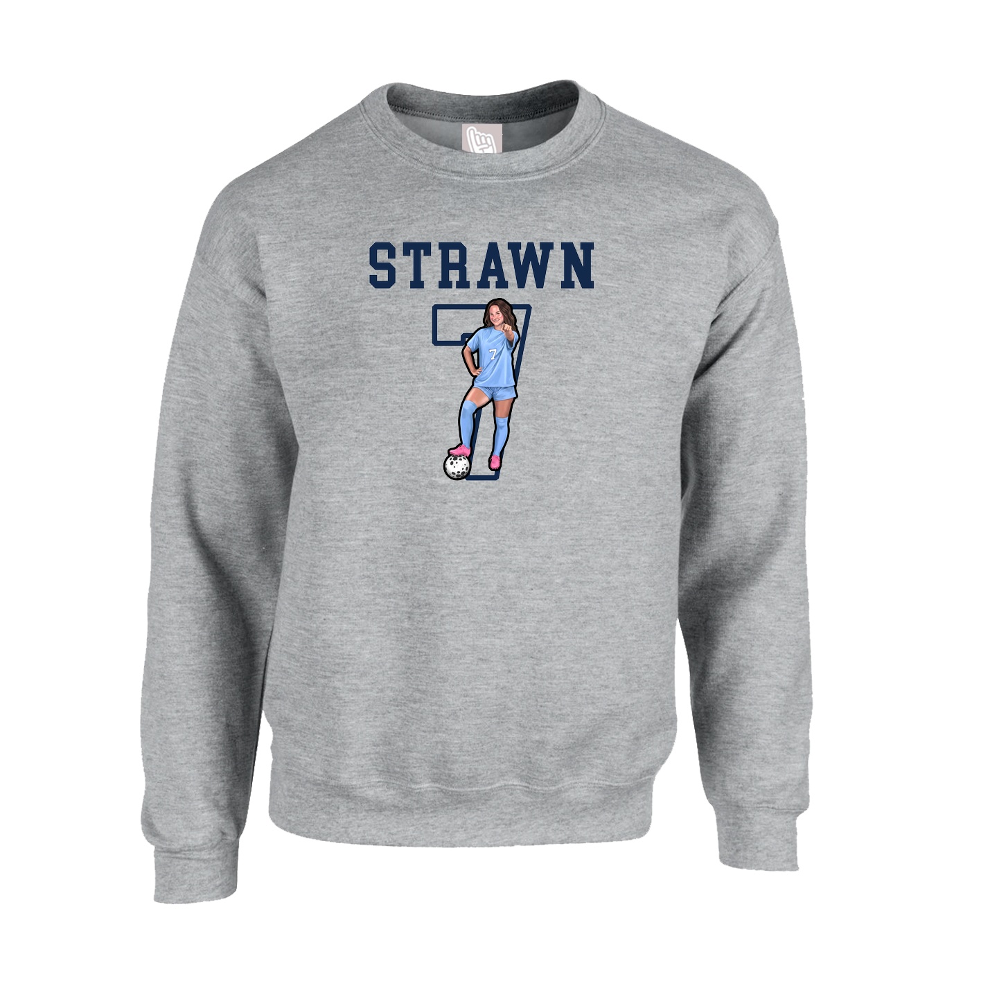 Fleece Crew — Shirsey in Grey