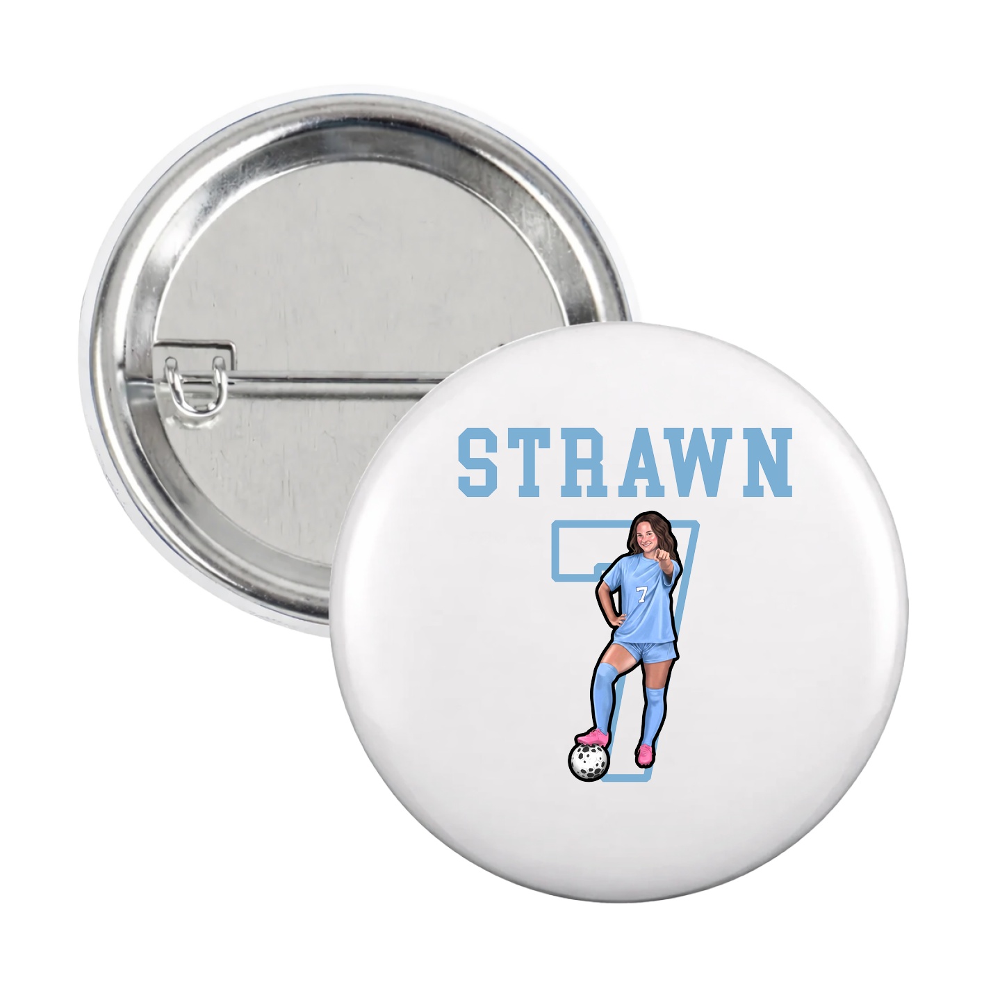 Game Day Button — Shirsey in White