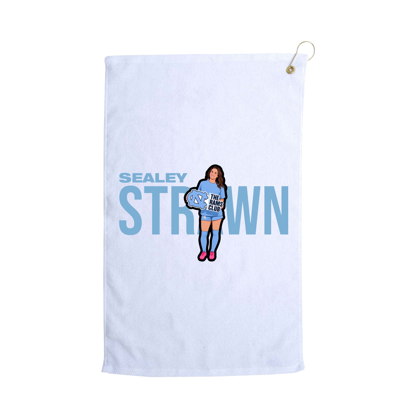 Golf Towel — Player Name in White