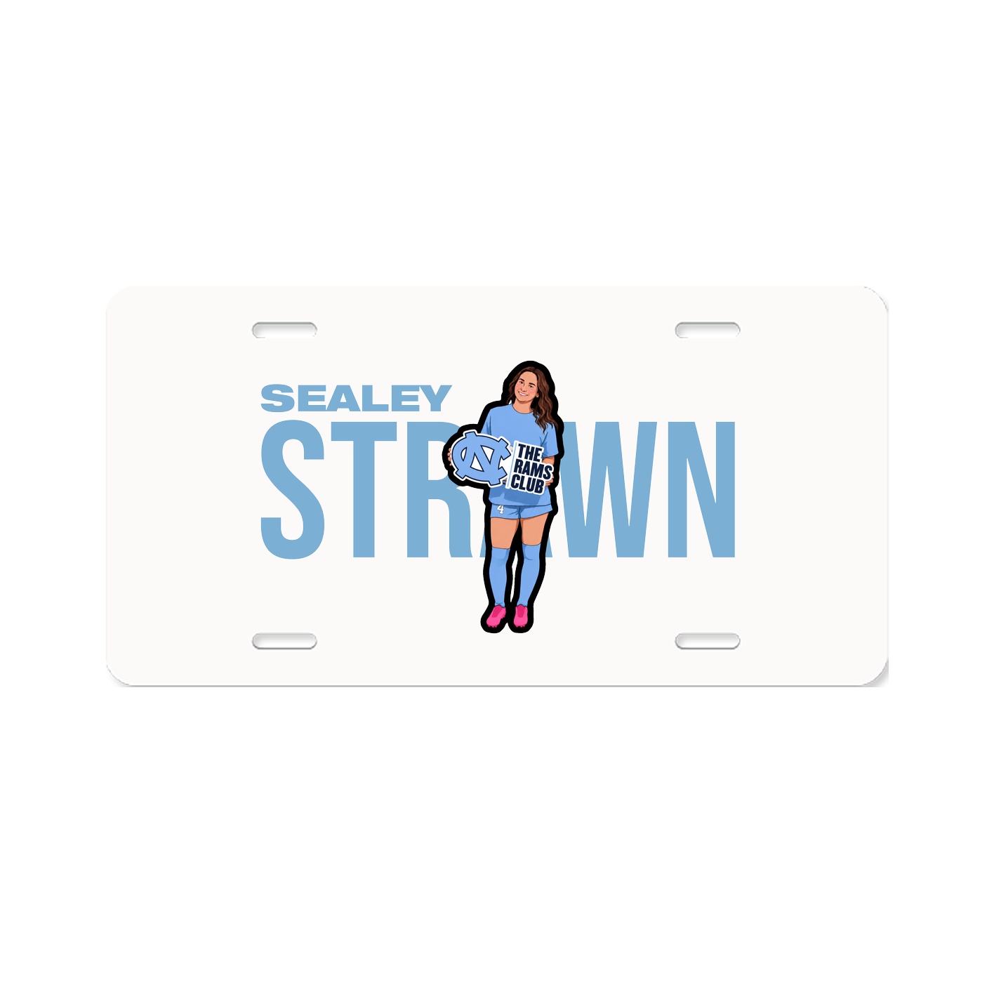 License Plate — Player Name in Classic
