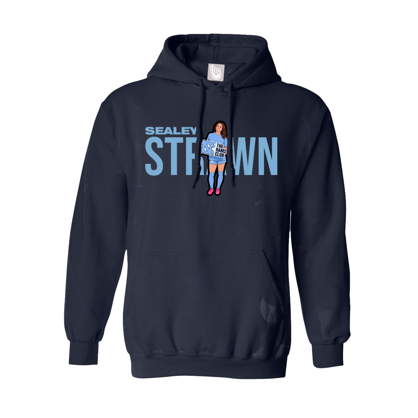 Hoodie — Player Name in Navy
