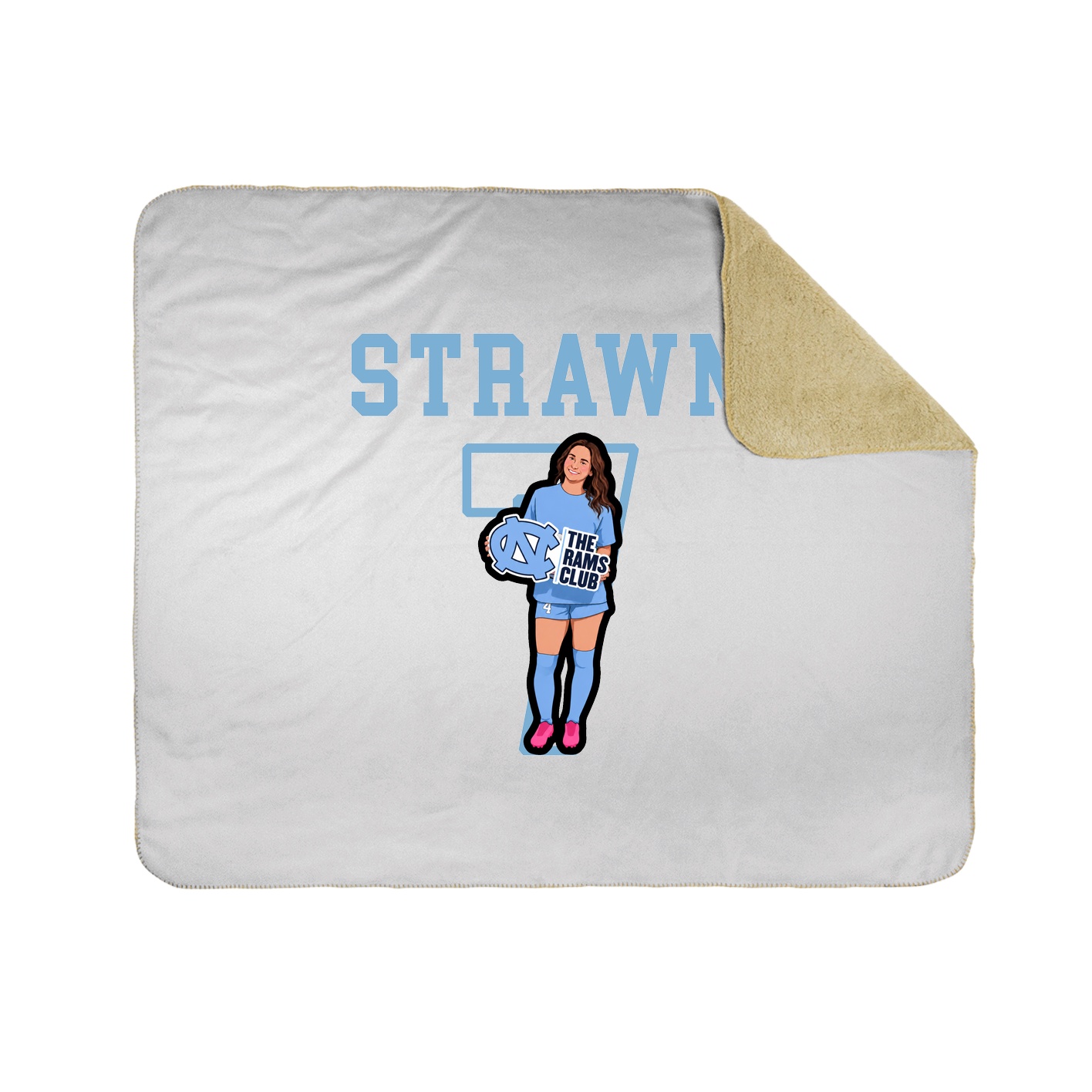Throw Blanket — Shirsey in White