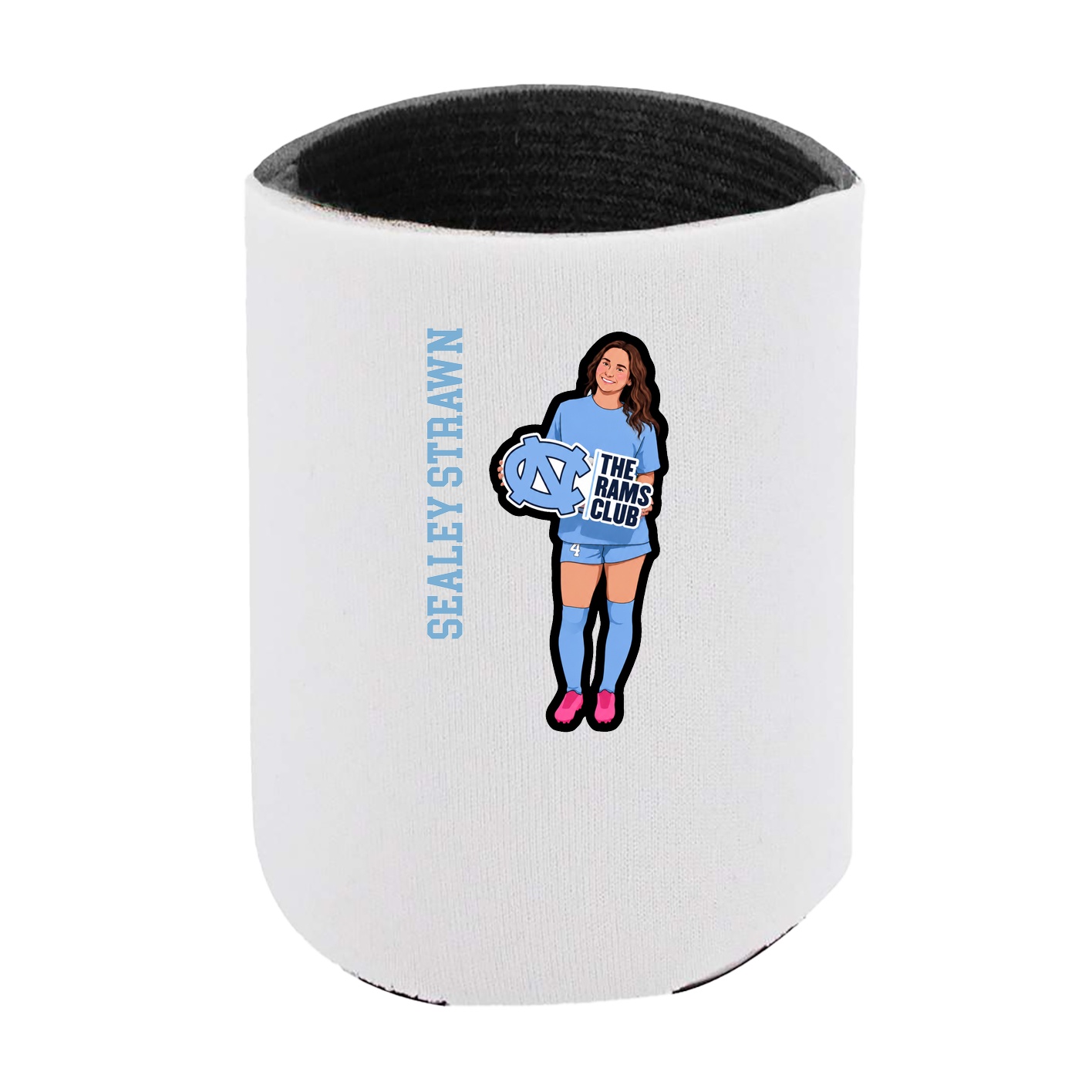 Can Holder — Name Vertical in White