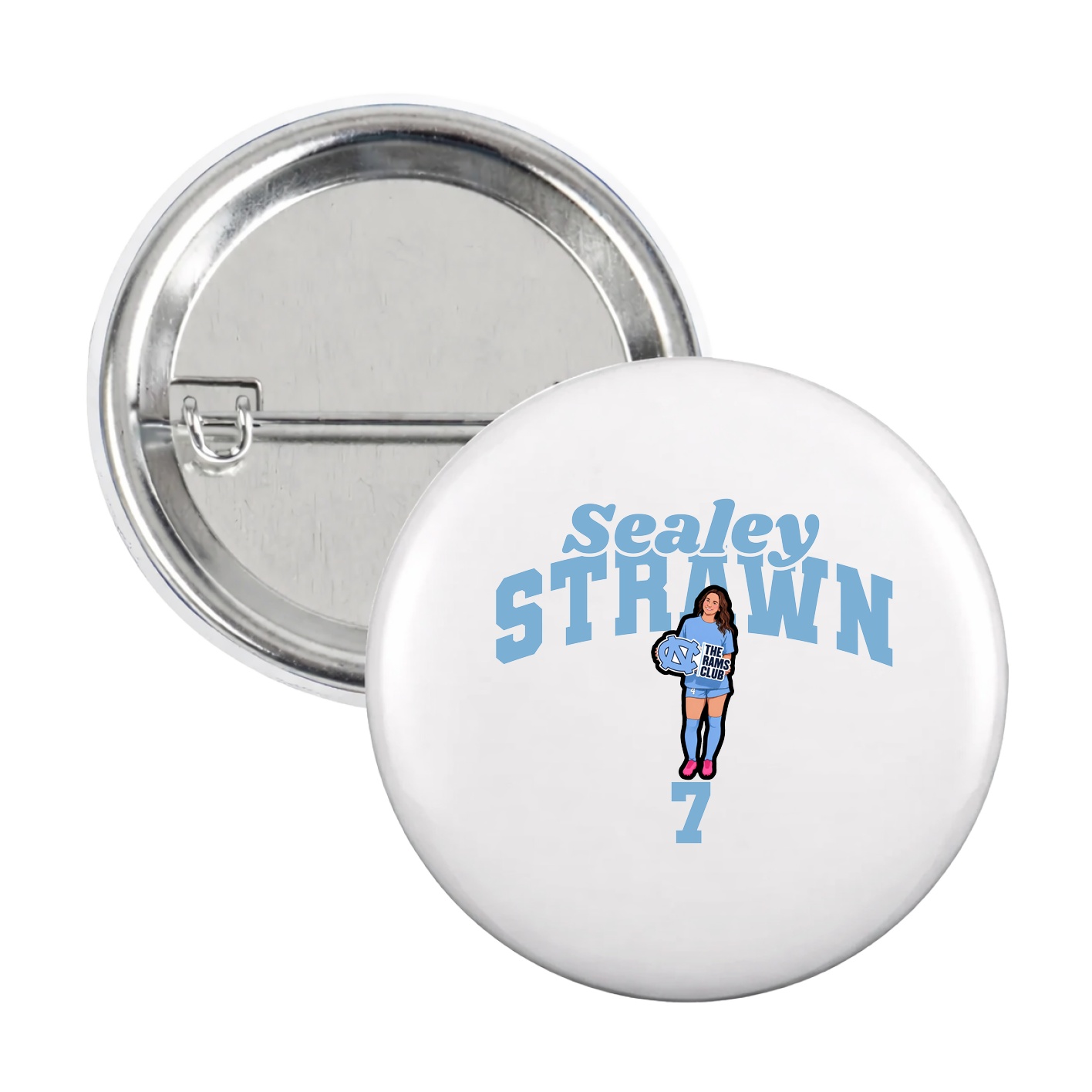 Game Day Button — Signature Arch in White