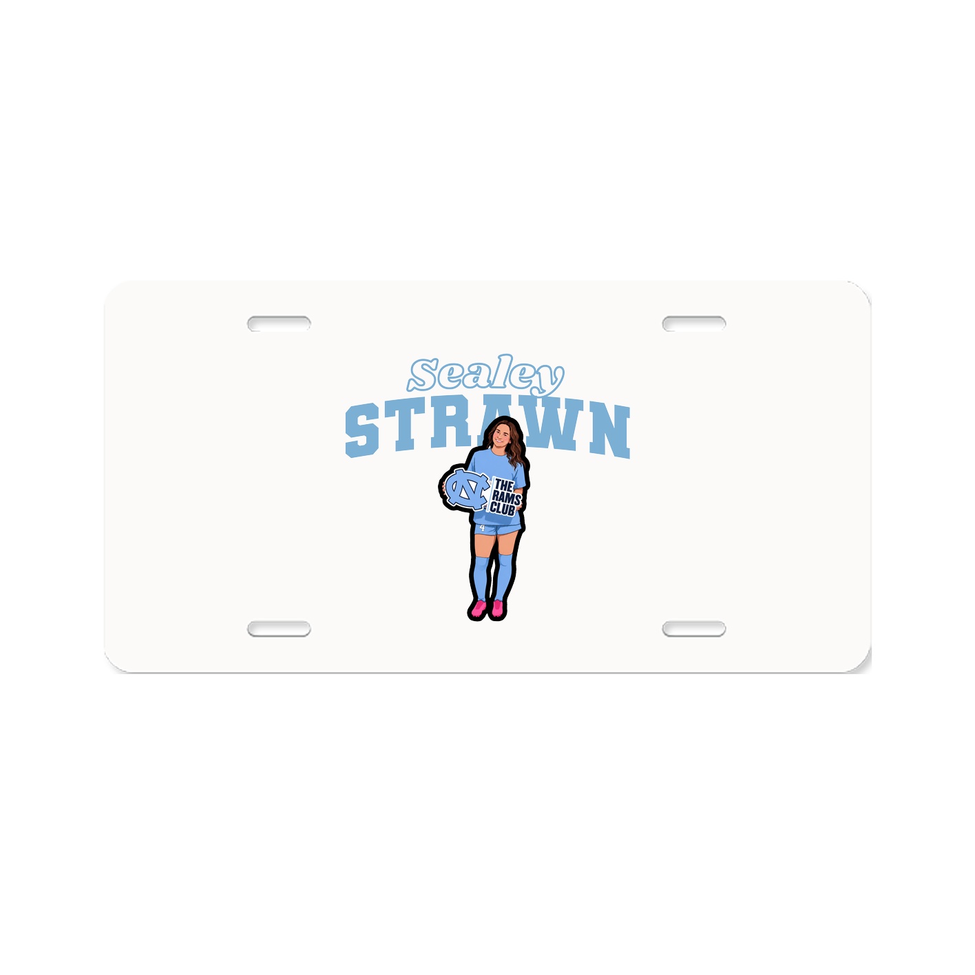 License Plate — Name Arch in Classic