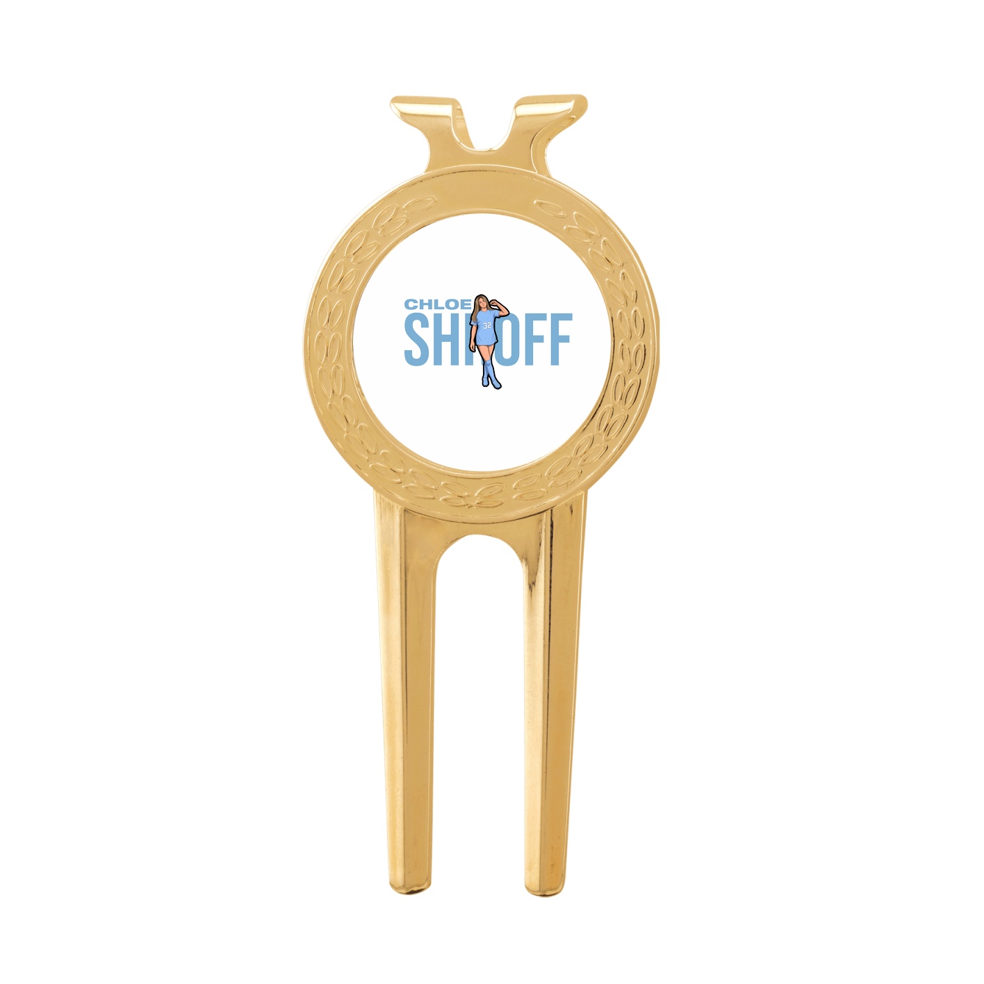 Divot Tool with Ball Marker — Player Name in Classic