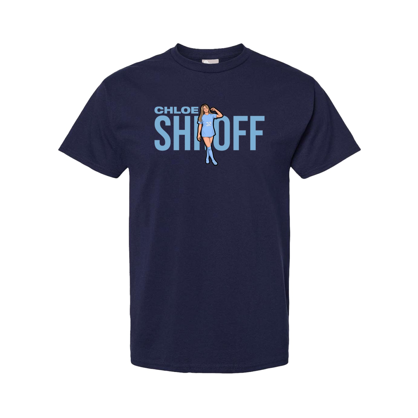 Tee — Player Name in Navy