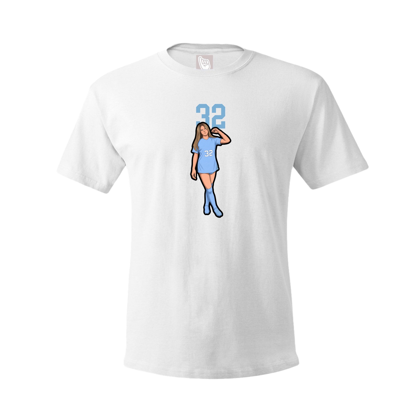 Tee — Number Top in White