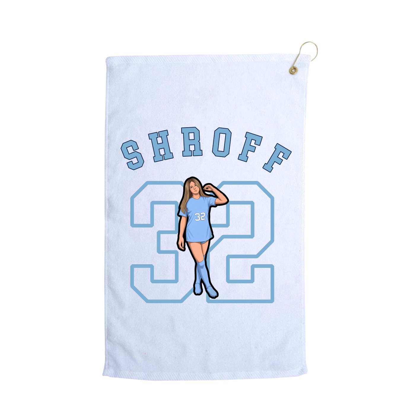 Golf Towel — Shirsey Arch in White