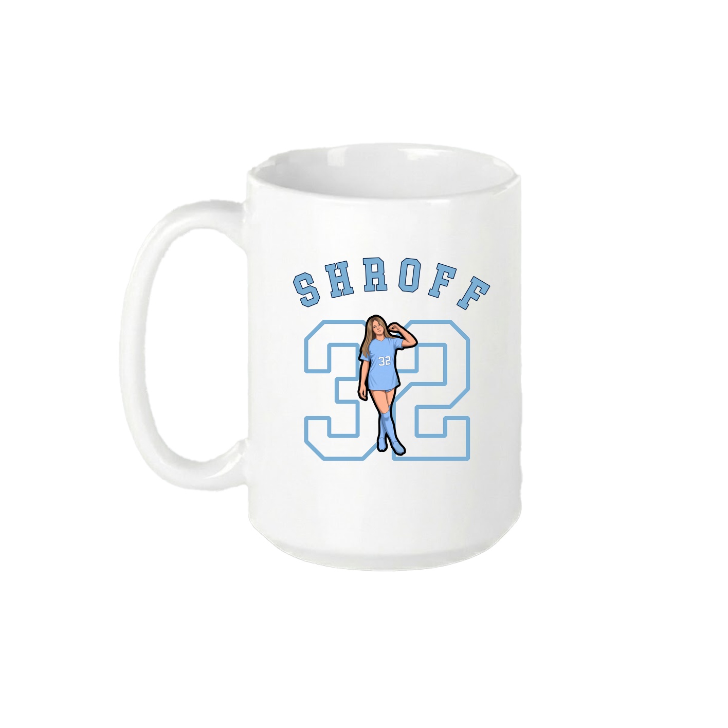 15oz Coffee Mug — Shirsey Arch in White