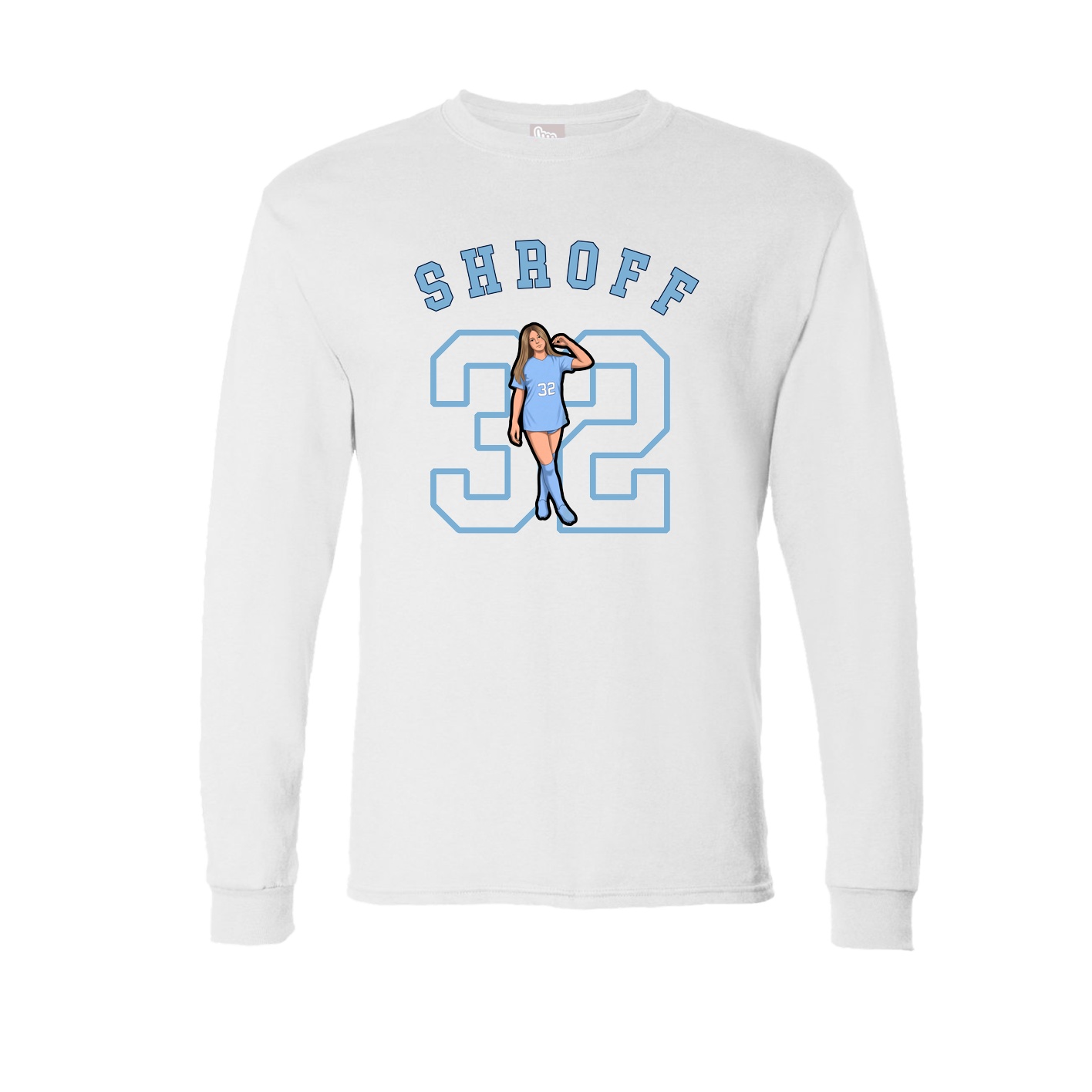 Long Sleeve Tee — Shirsey Arch in White