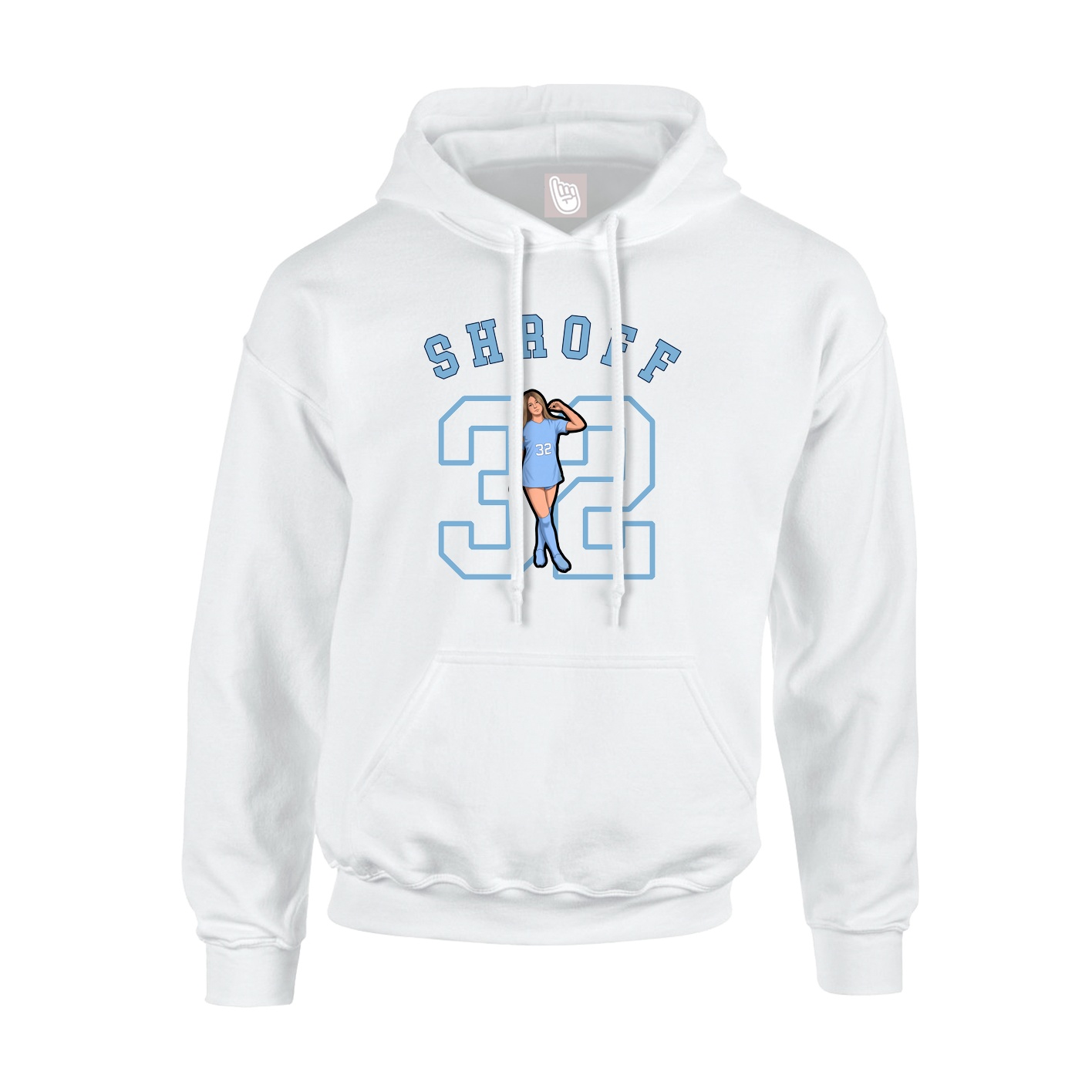 Youth Hoodie — Shirsey Arch in White