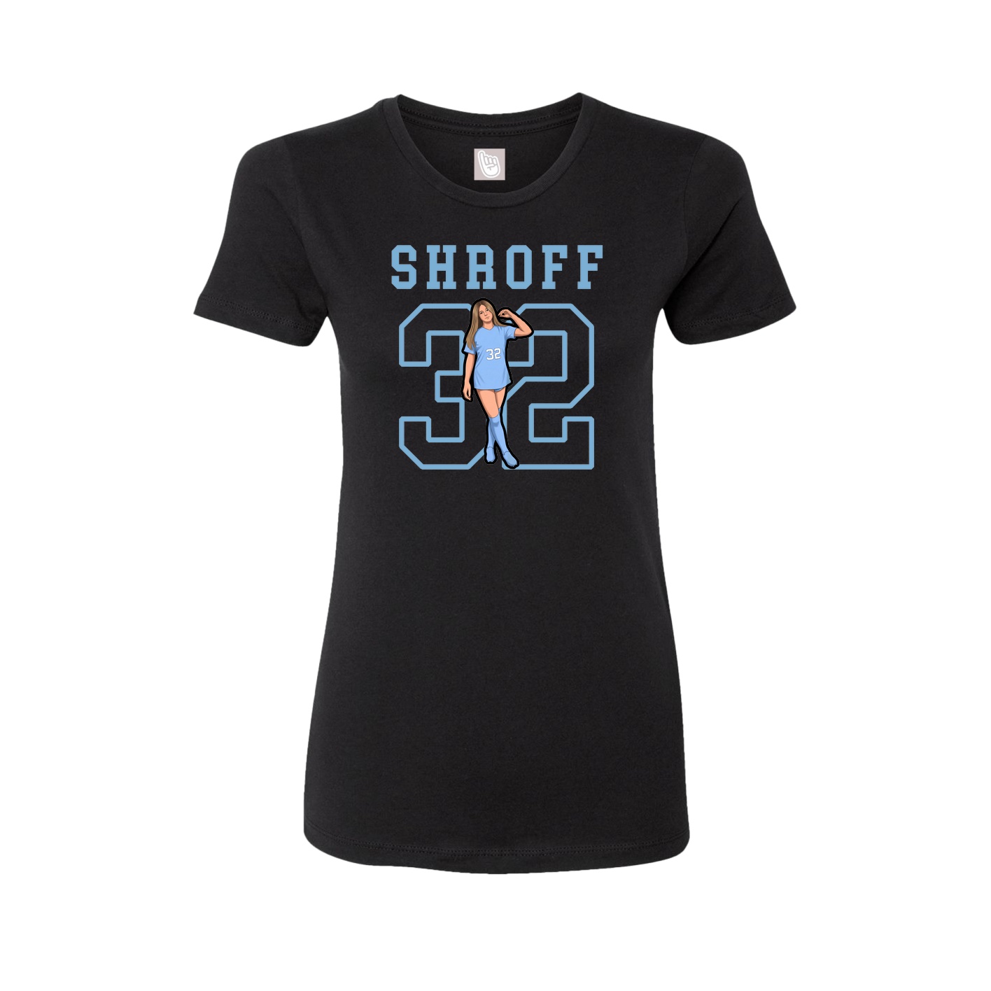 Fitted Women's Tee — Shirsey in Black